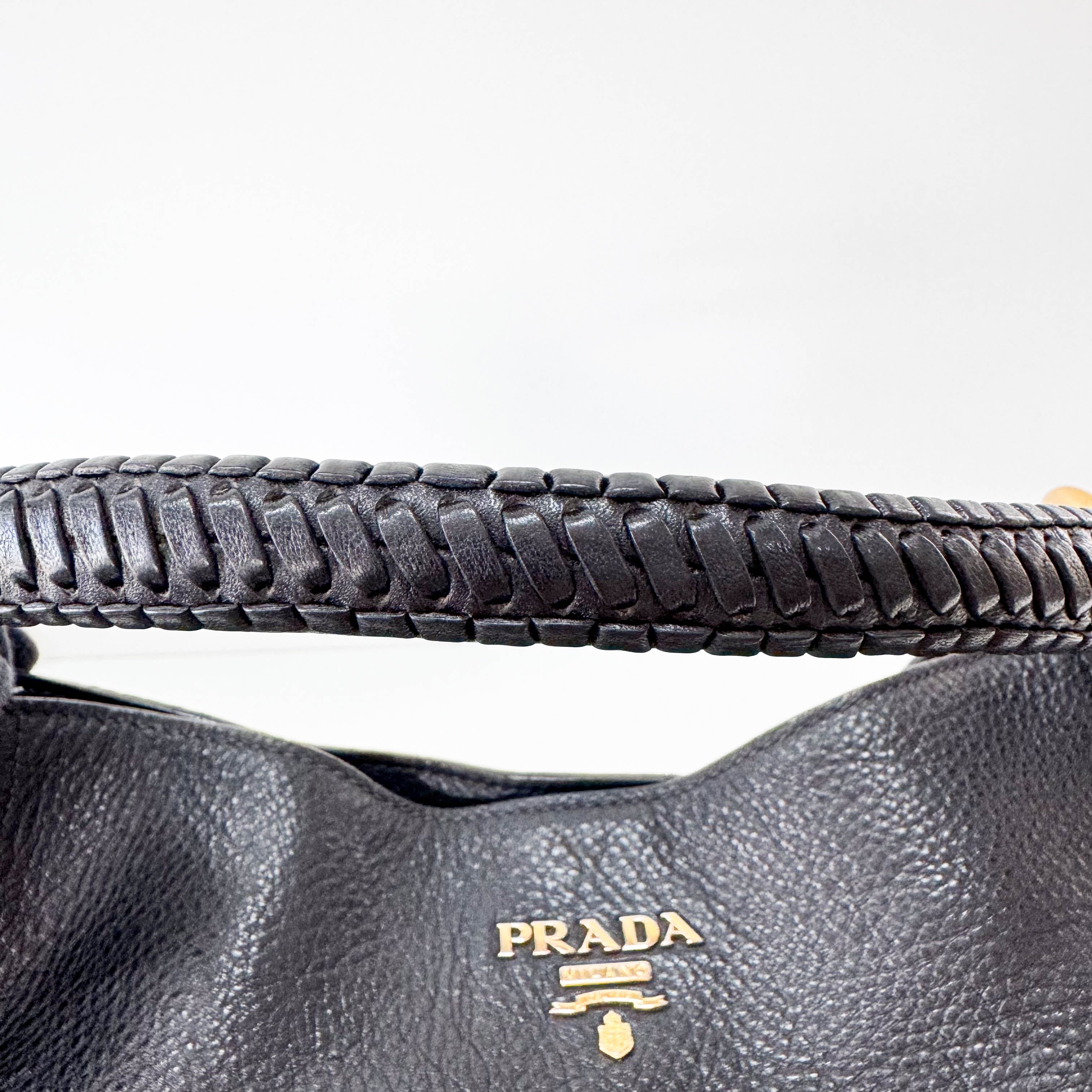 Black Leather Shoulder Bag