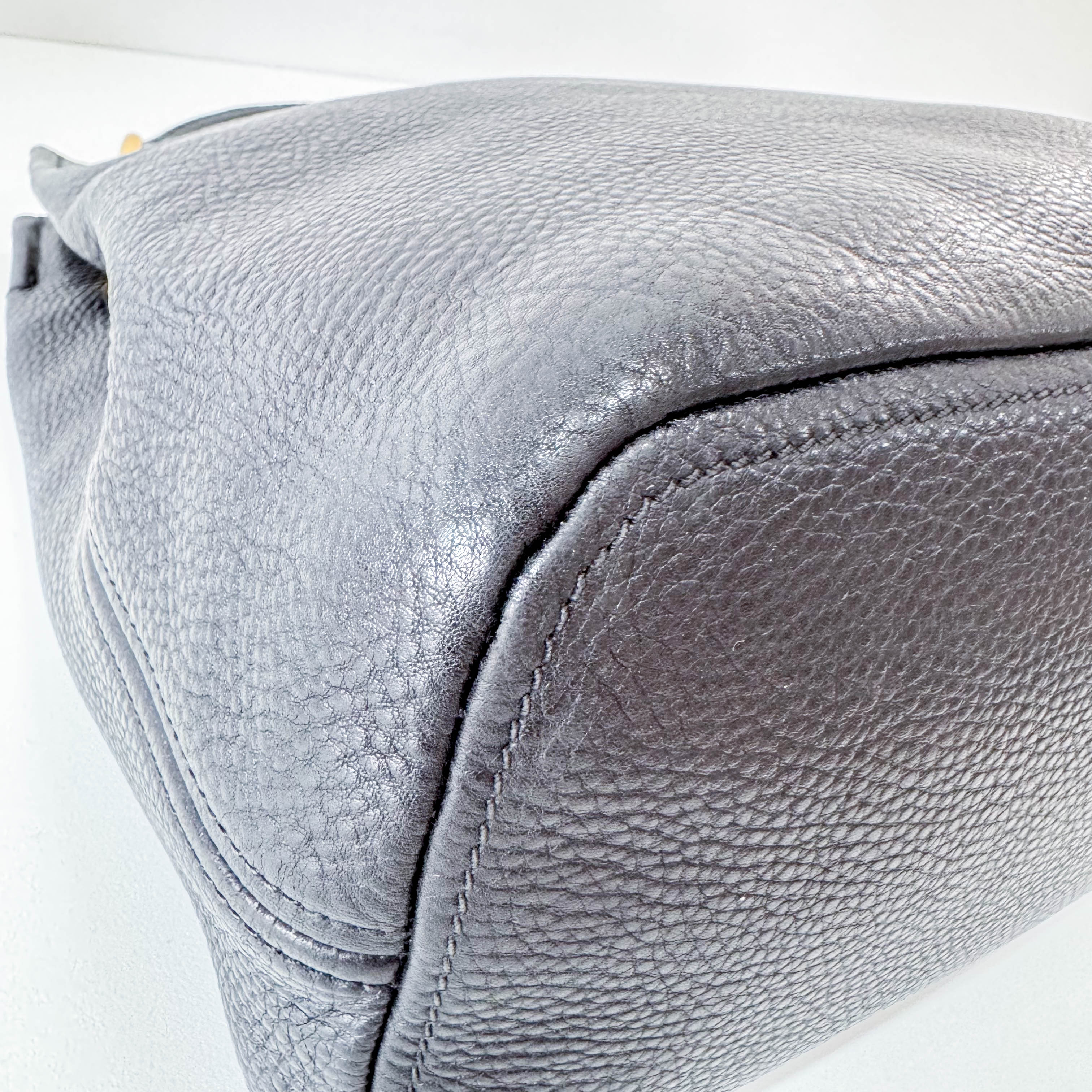 Black Leather Shoulder Bag