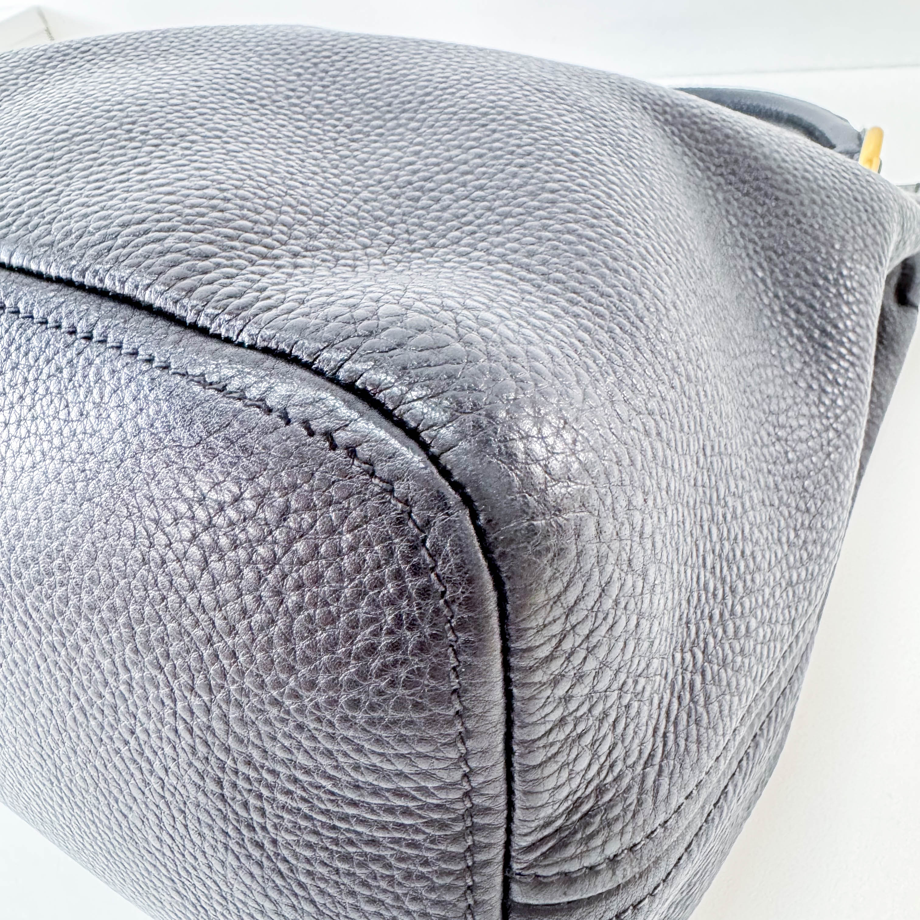 Black Leather Shoulder Bag