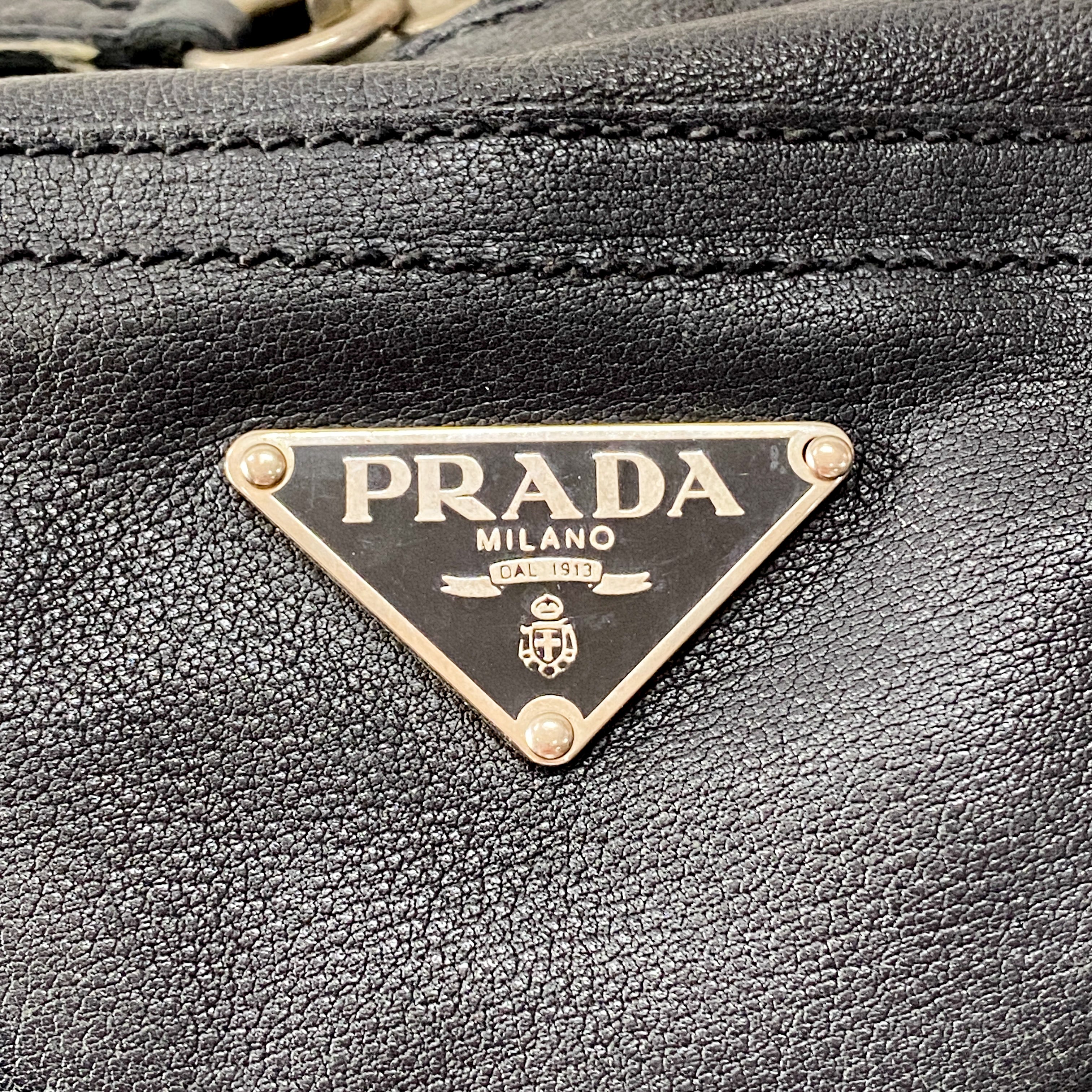 Black Leather Shoulder Bag