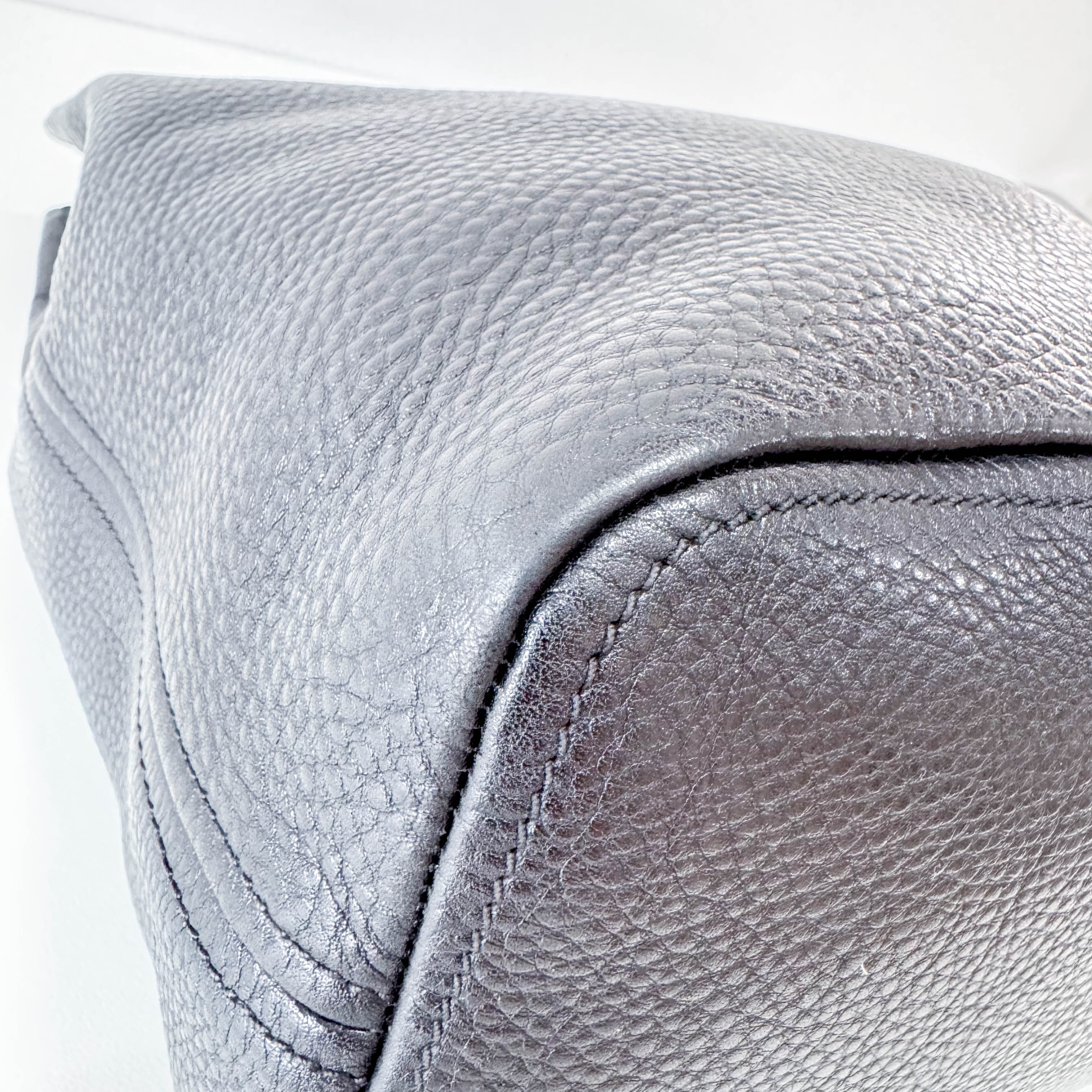 Black Leather Shoulder Bag