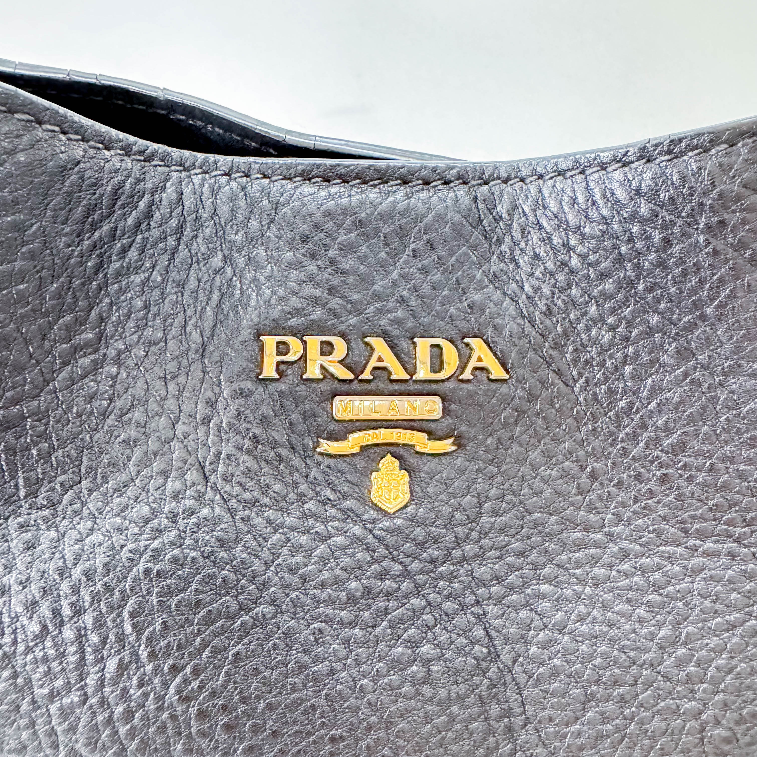 Black Leather Shoulder Bag