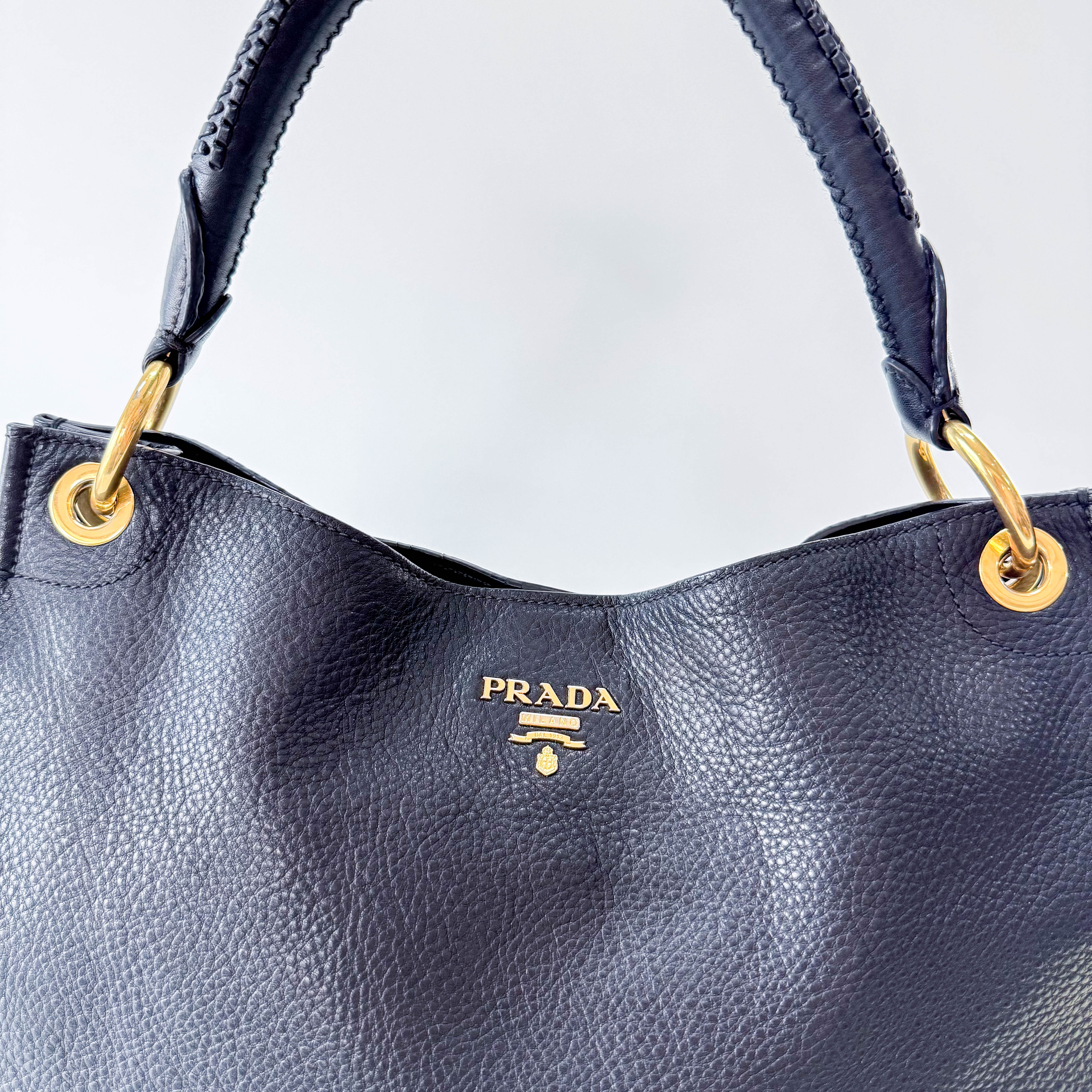 Black Leather Shoulder Bag