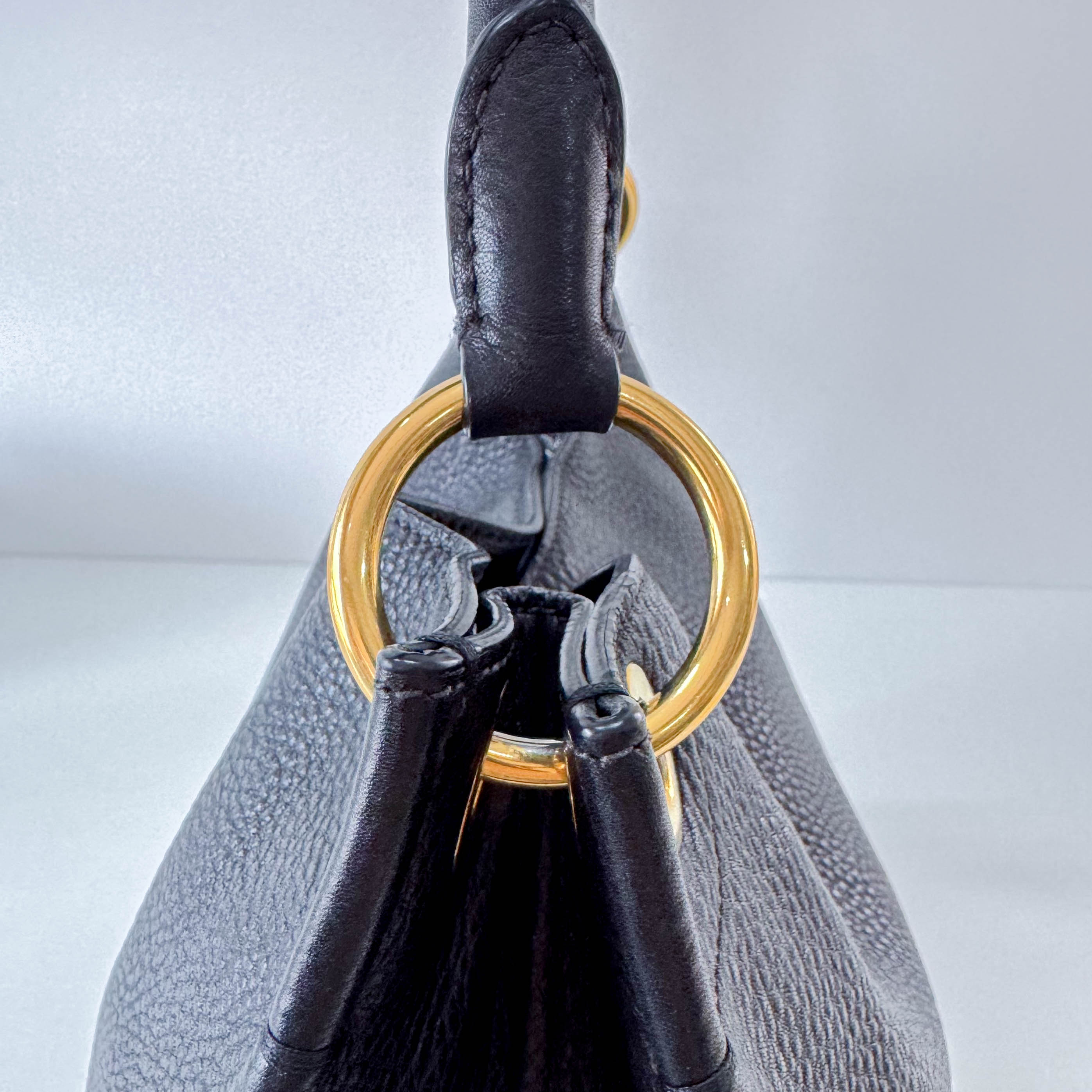 Black Leather Shoulder Bag