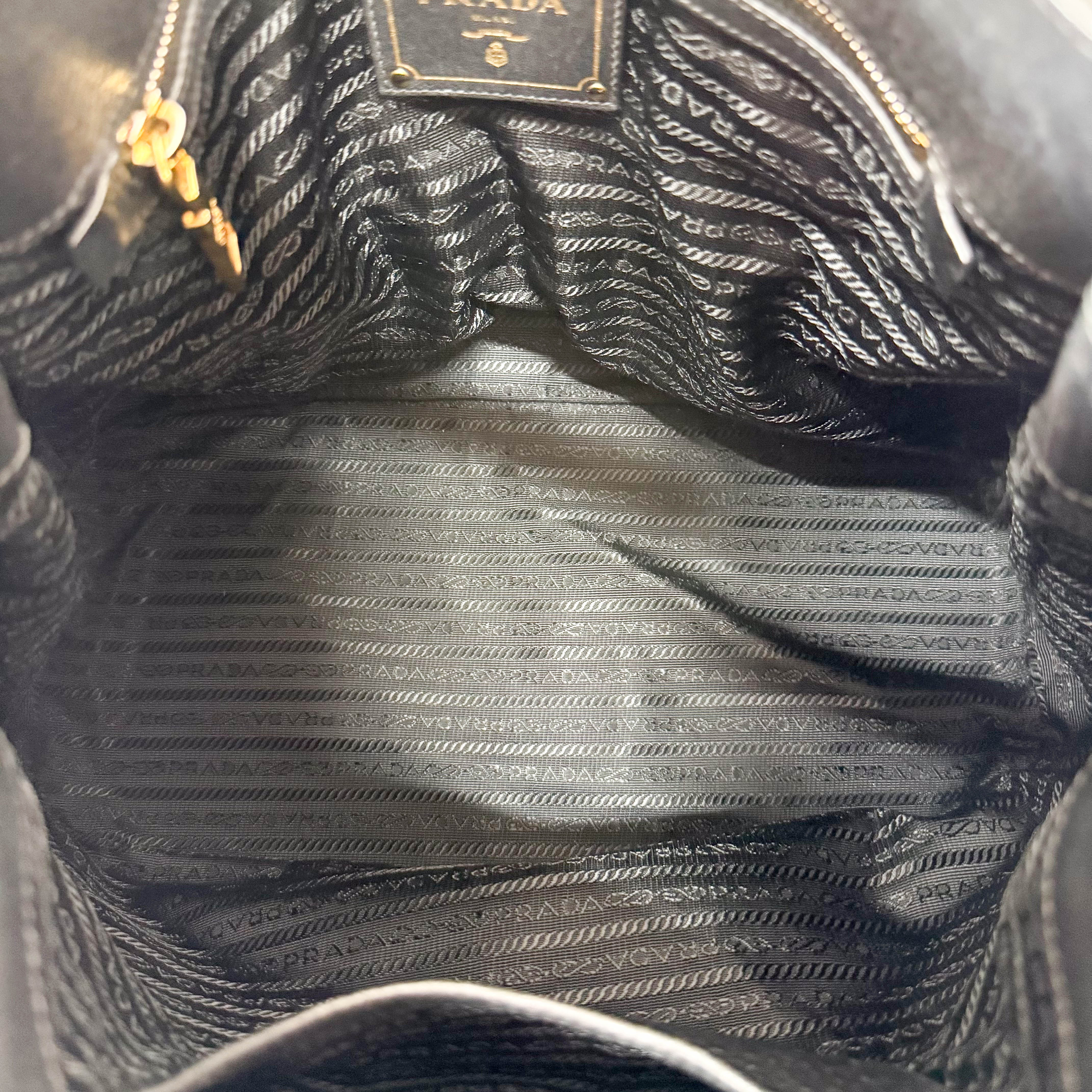 Black Leather Shoulder Bag