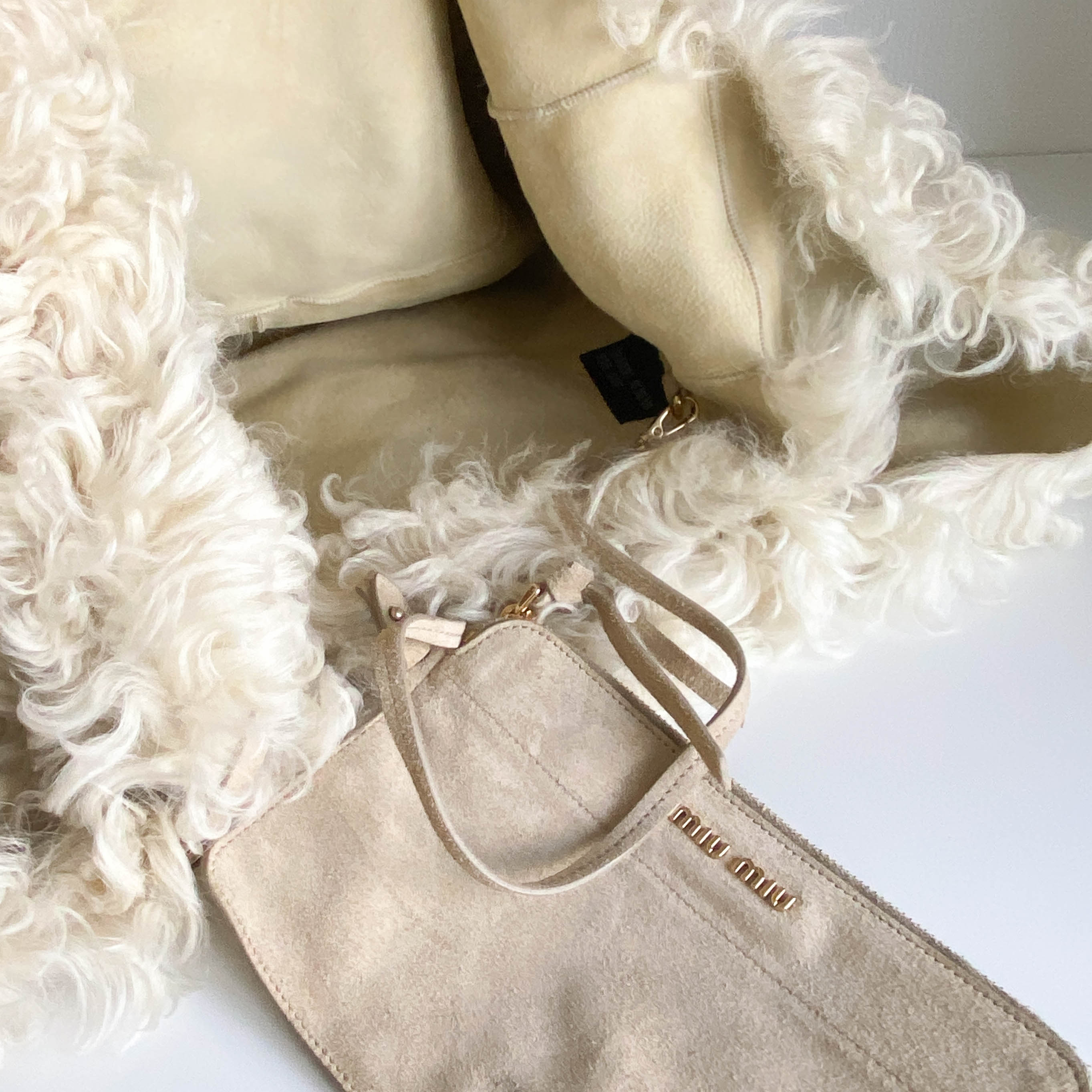 Sheep Fur Satchel Tote