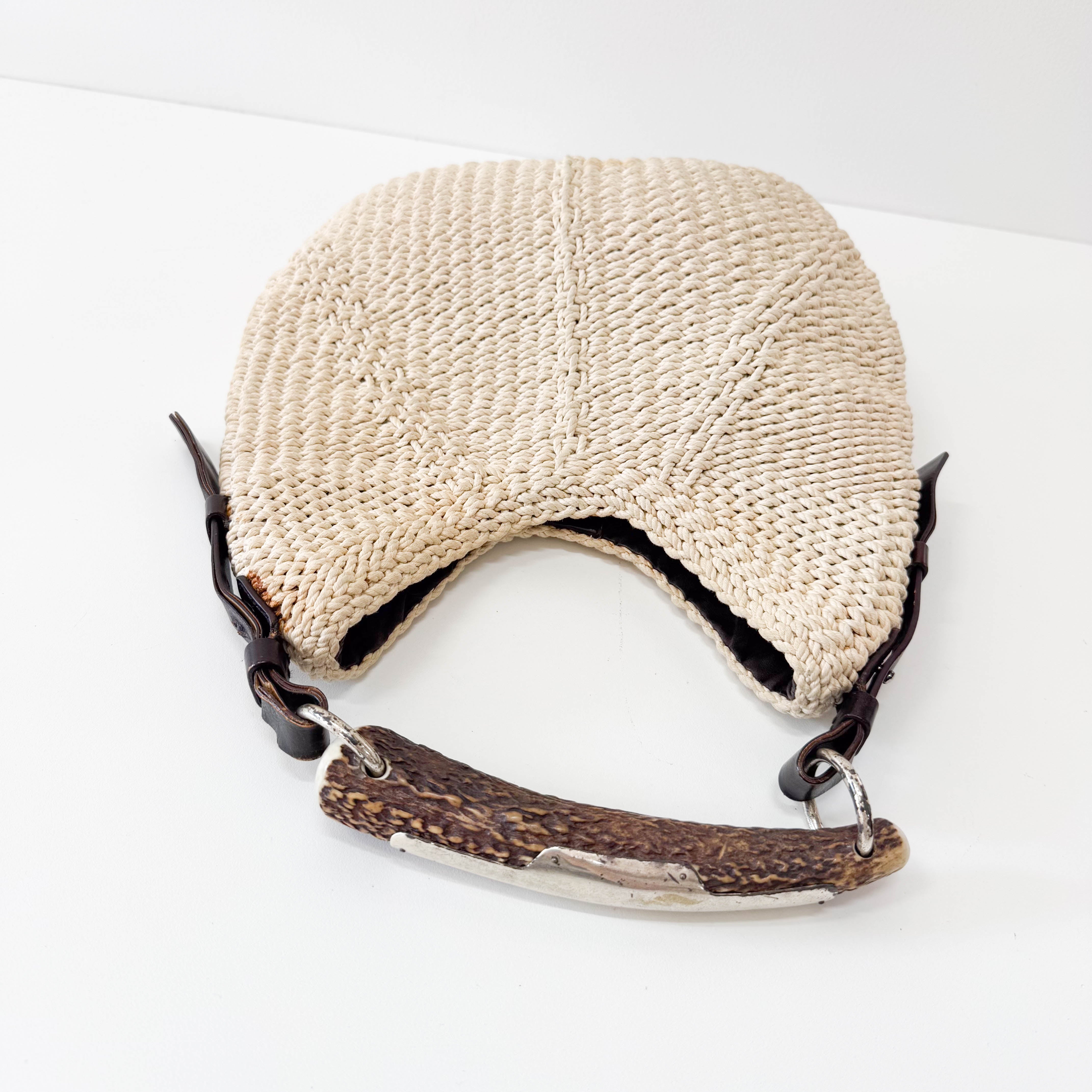 Mombasa Beige Raffia Shoulder Bag