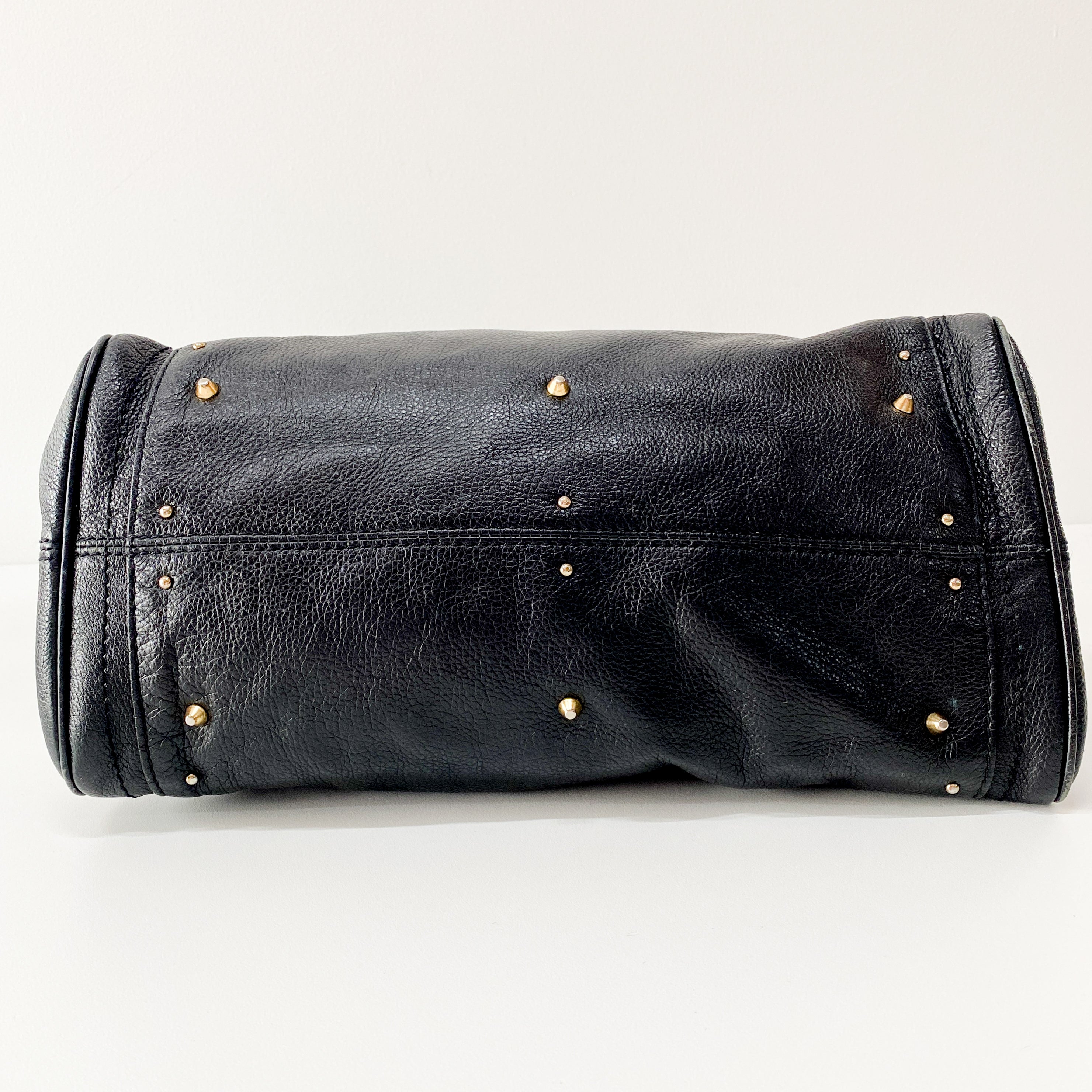 Paddington Black Leather Shoulder Bag