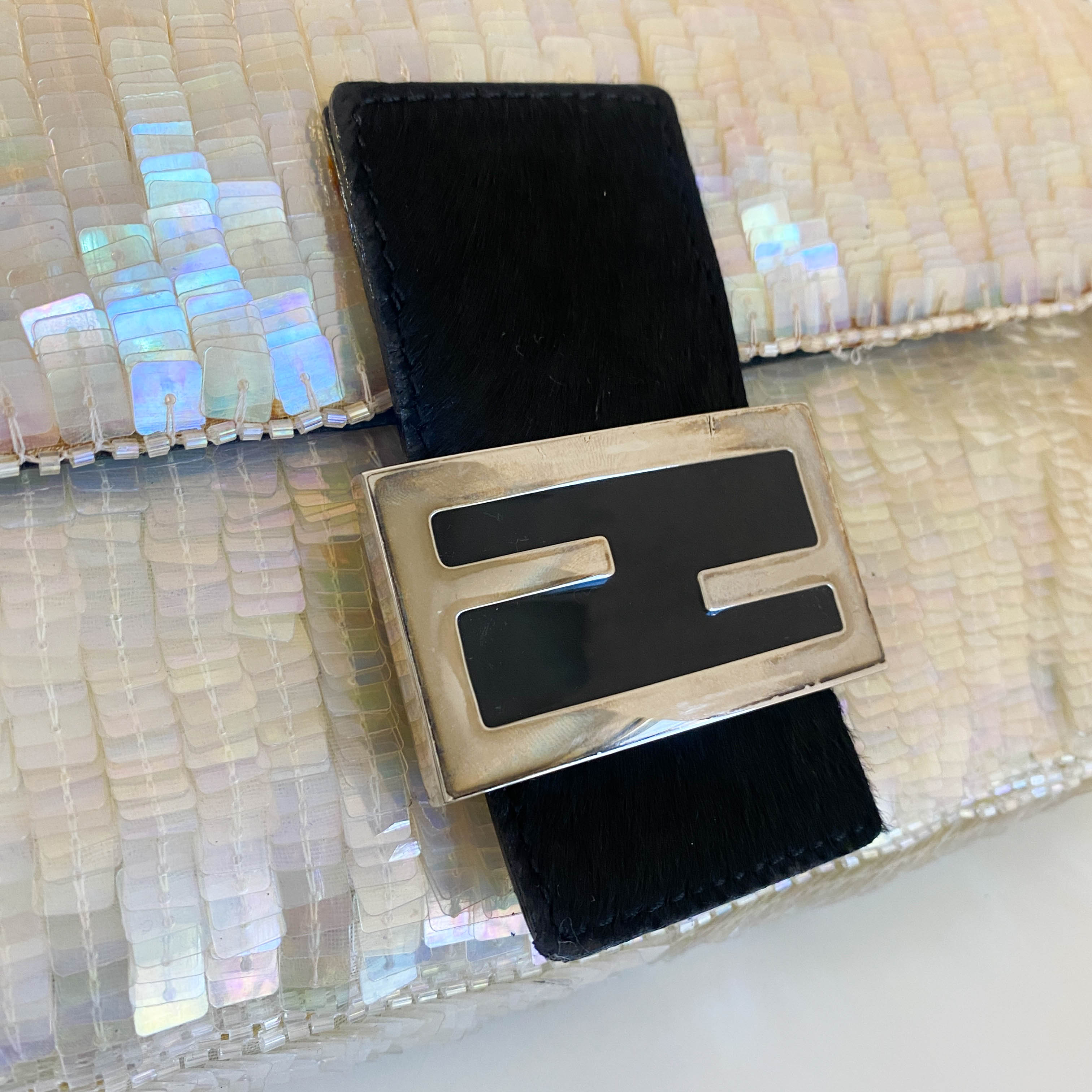 Baguette Sparkle Sequin Shoulder Bag