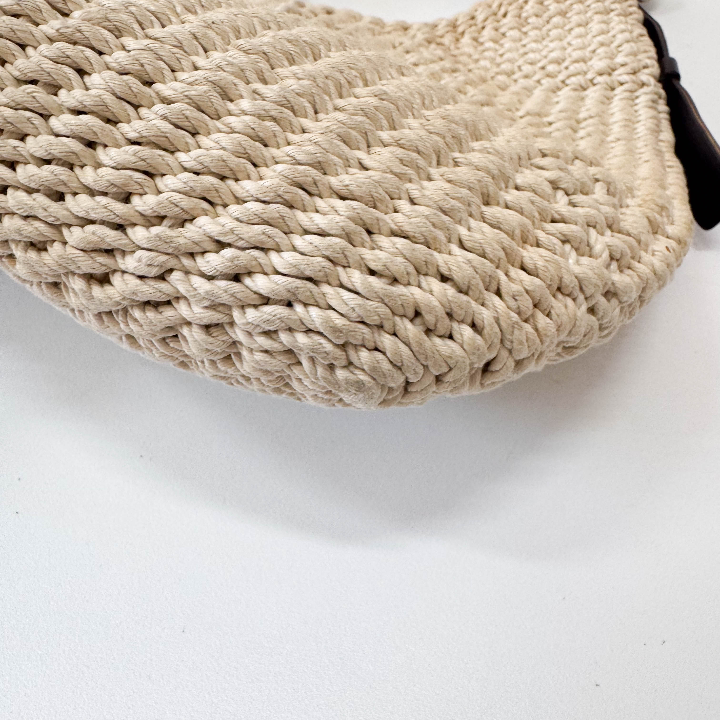 Mombasa Beige Raffia Shoulder Bag