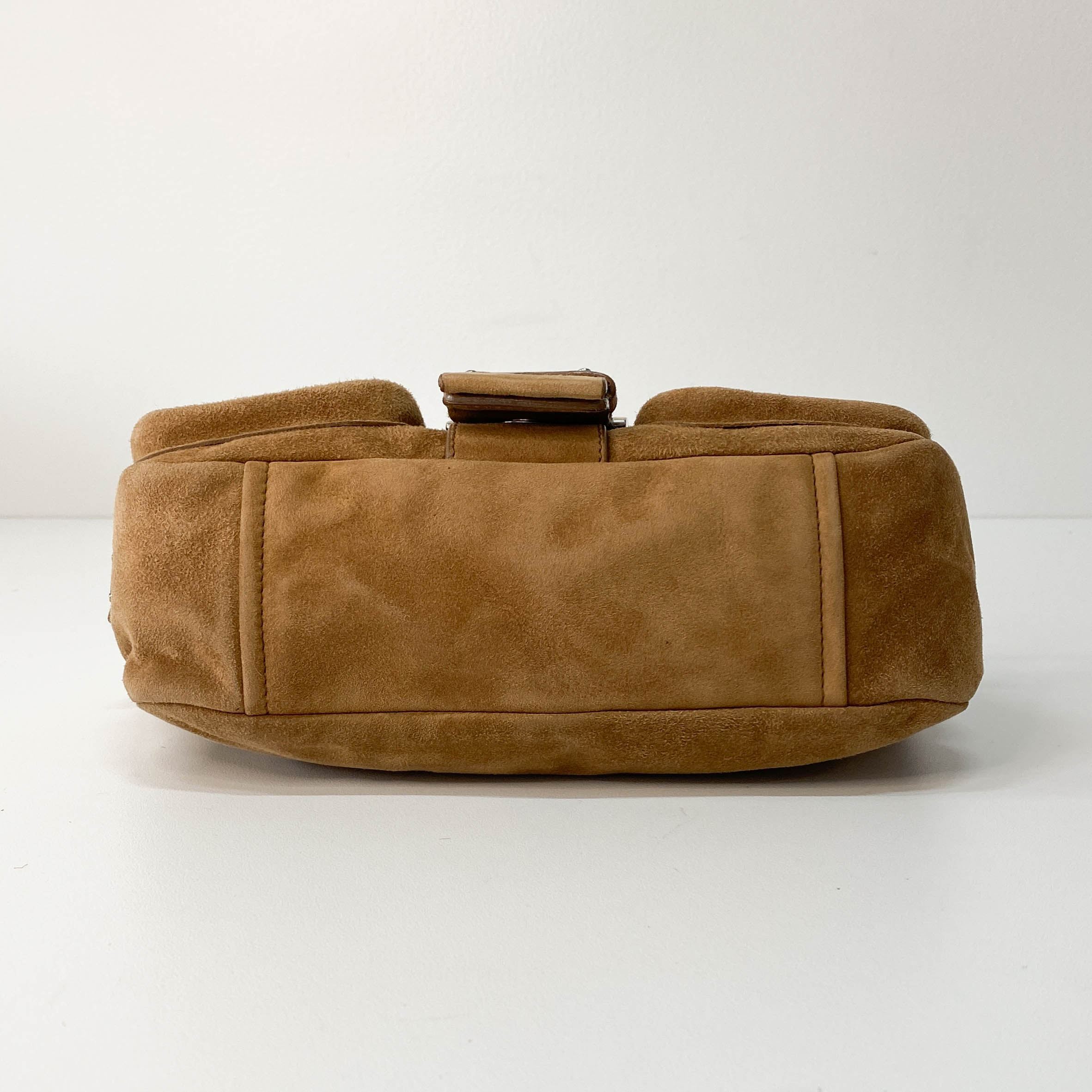 Brown Suede Shoulder Bag