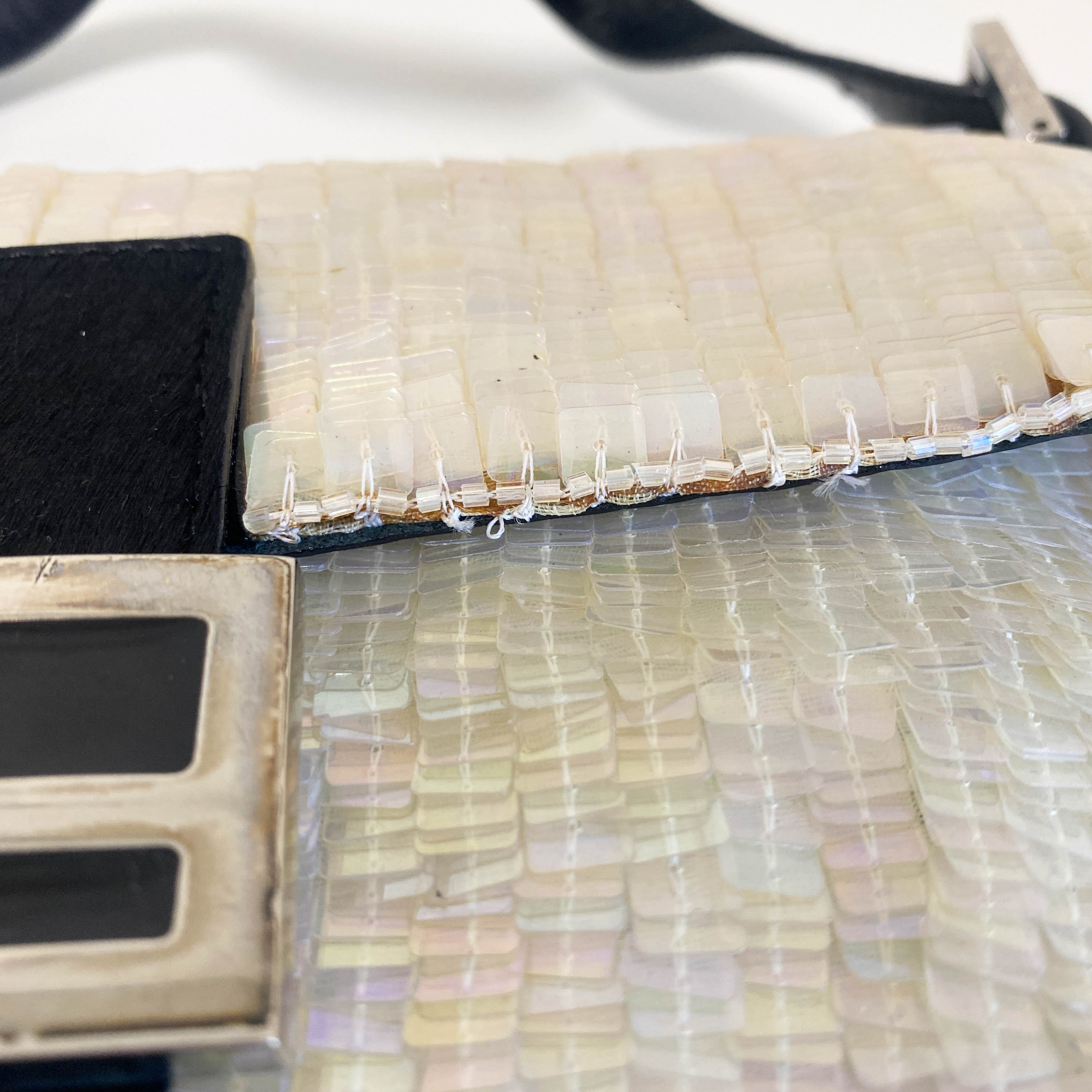 Baguette Sparkle Sequin Shoulder Bag