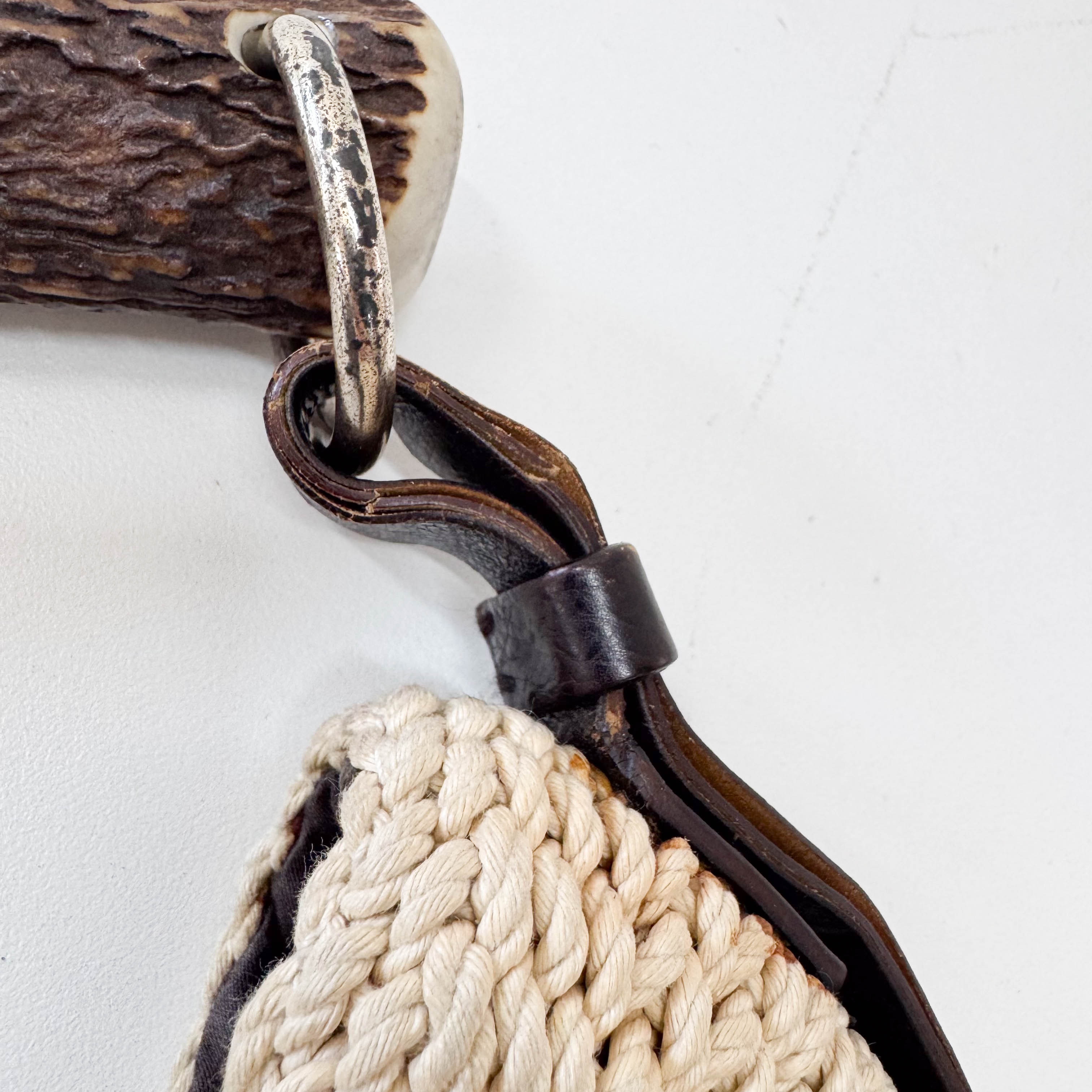 Mombasa Beige Raffia Shoulder Bag