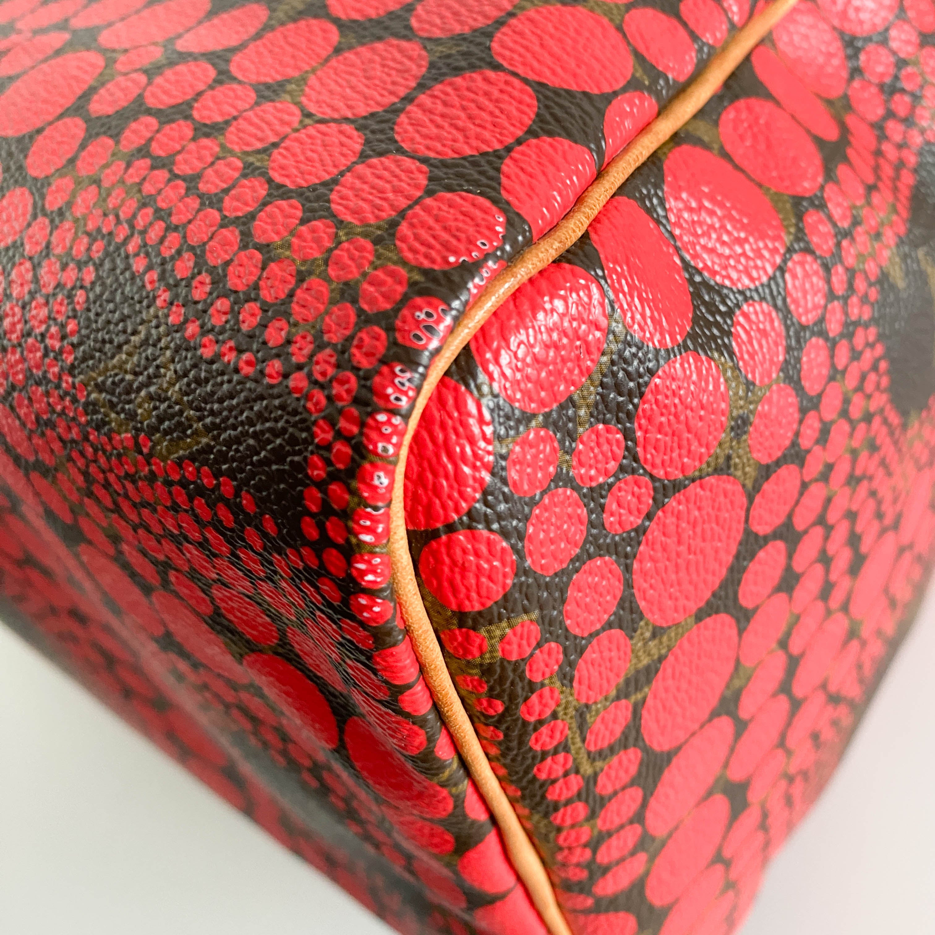 Louis Vuitton x Yayoi Kusama Monogram Pumpkin Dot Speedy 30 Red