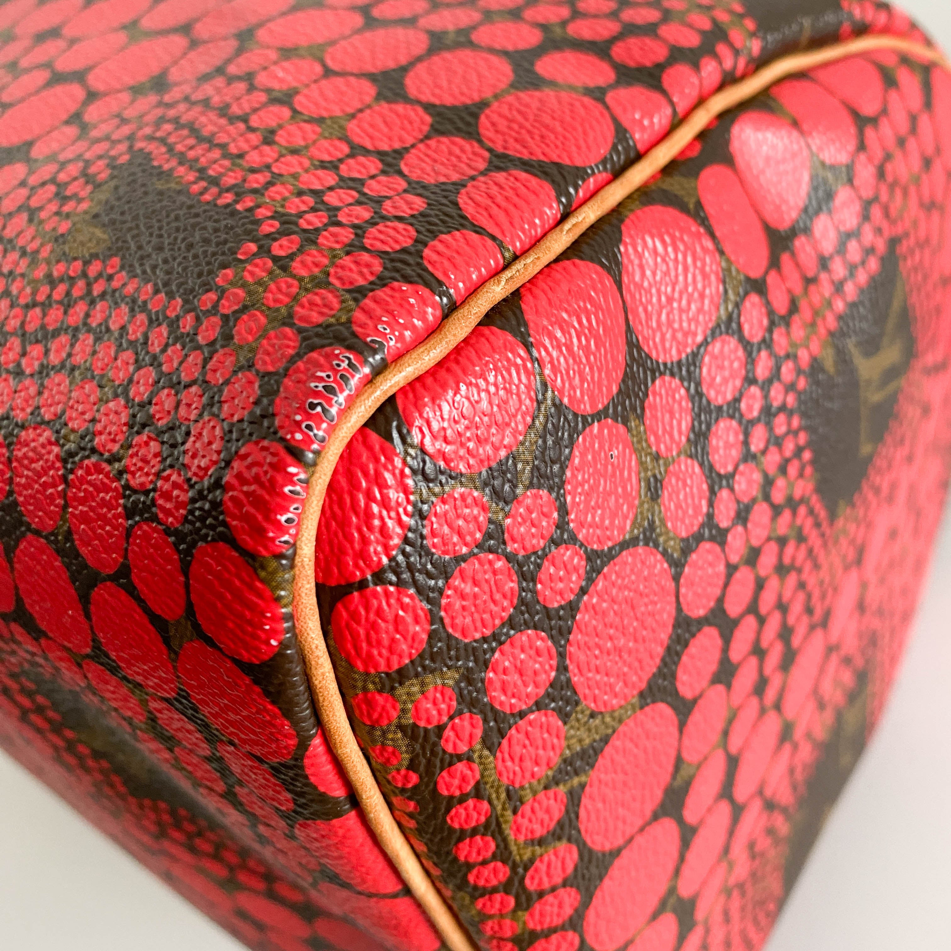 Louis Vuitton x Yayoi Kusama Monogram Pumpkin Dot Speedy 30 Red