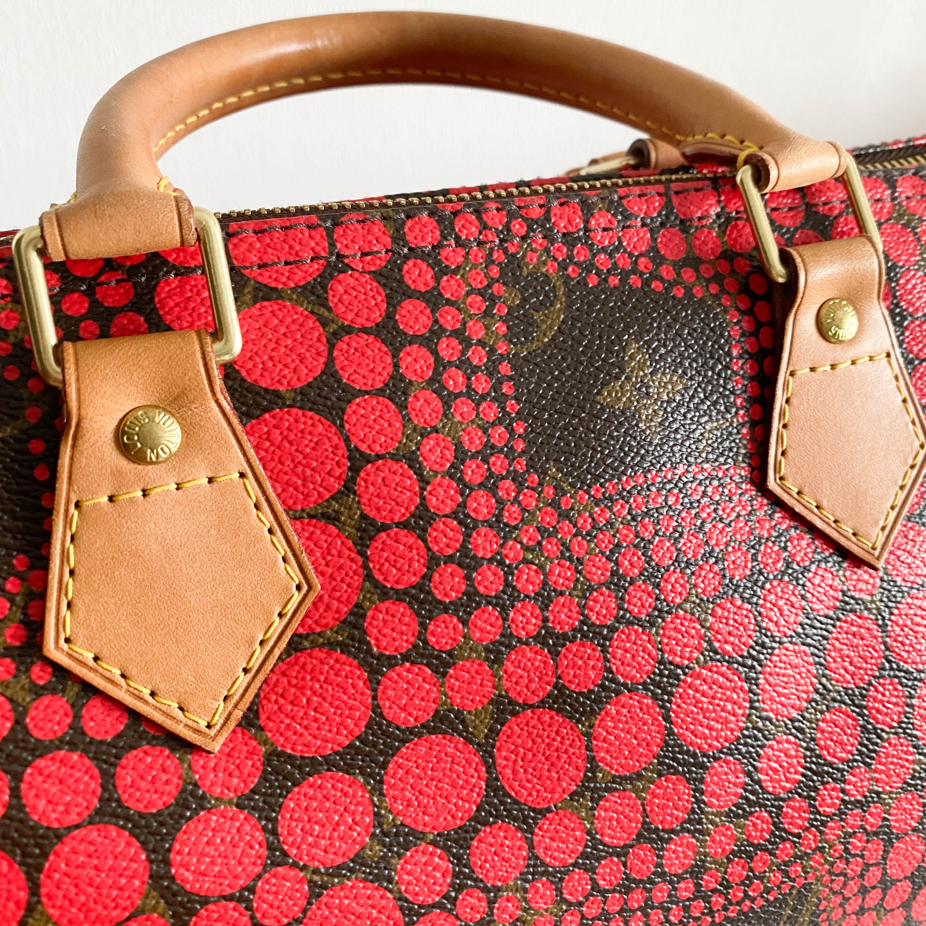 Louis Vuitton x Yayoi Kusama Monogram Pumpkin Dot Speedy 30 Red