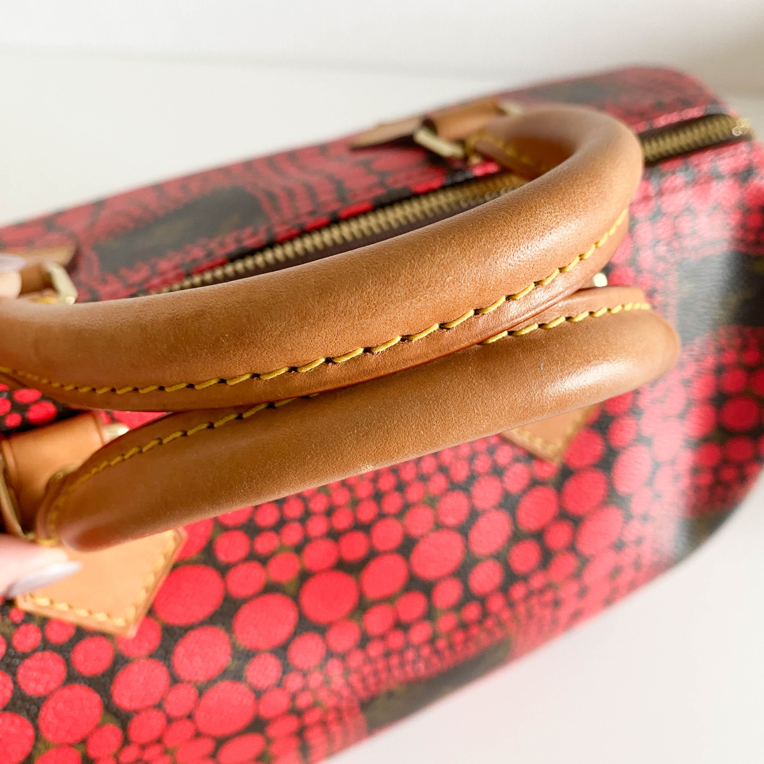 Louis Vuitton x Yayoi Kusama Monogram Pumpkin Dot Speedy 30 Red