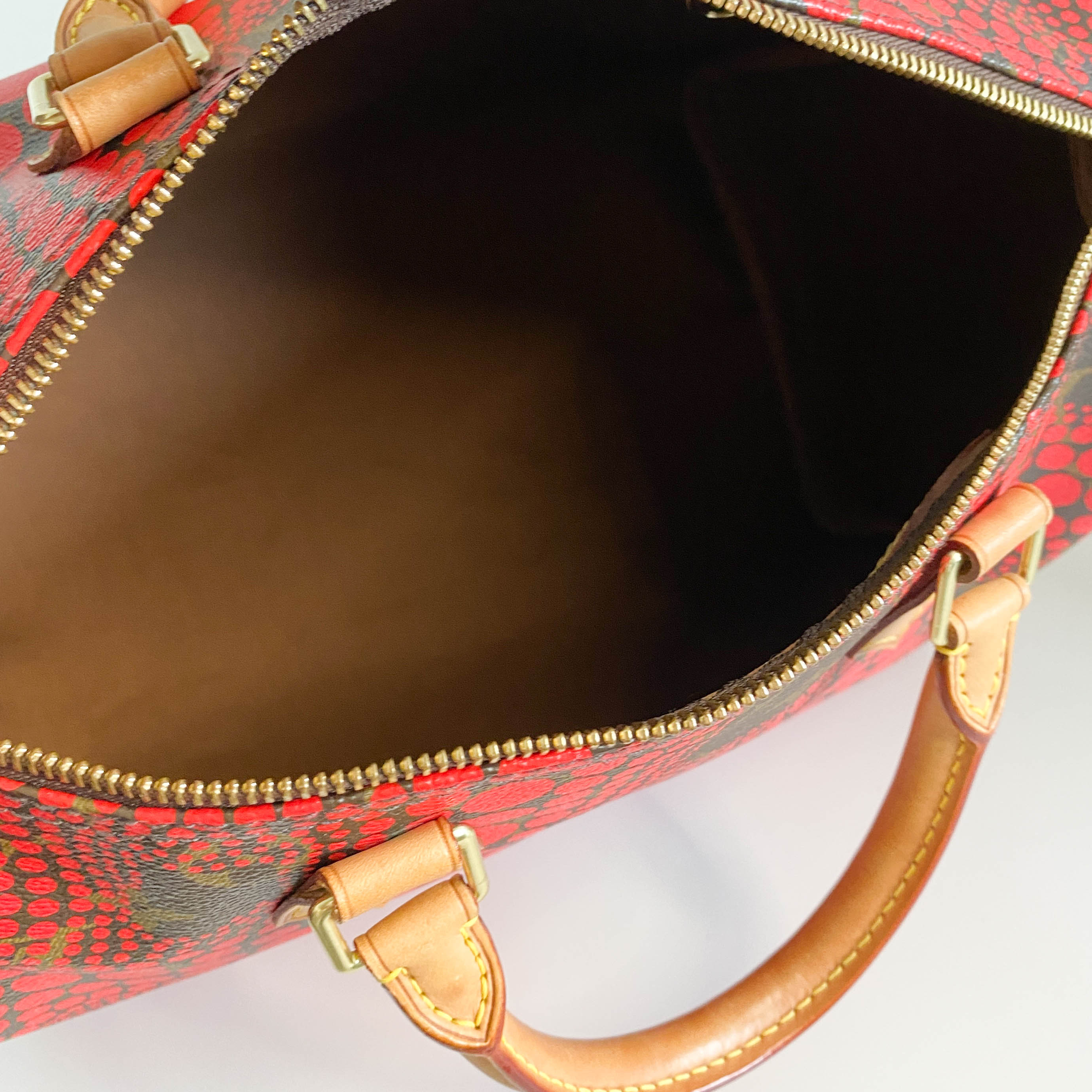 Louis Vuitton x Yayoi Kusama Monogram Pumpkin Dot Speedy 30 Red