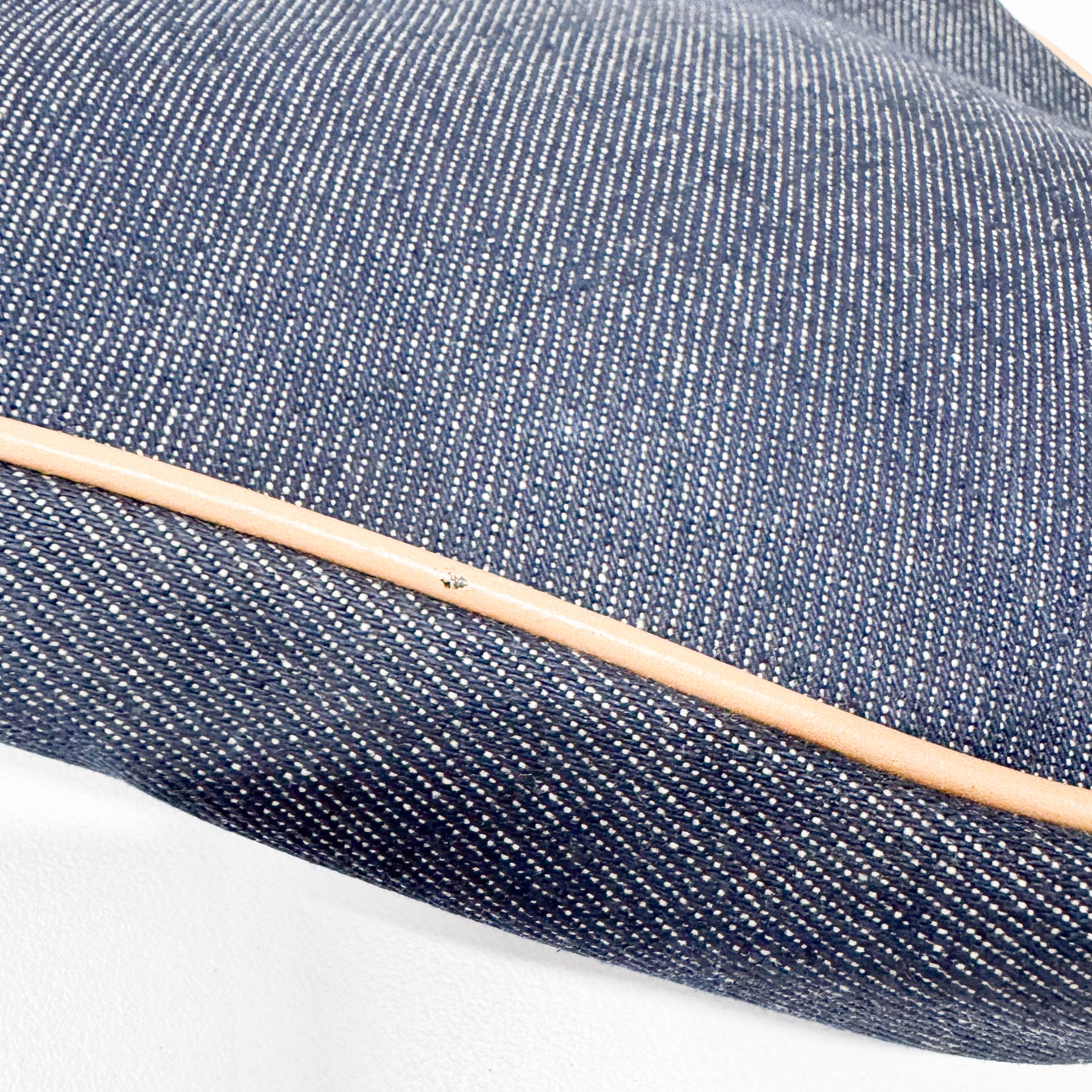 Saddle Blue Denim Shoulder Bag