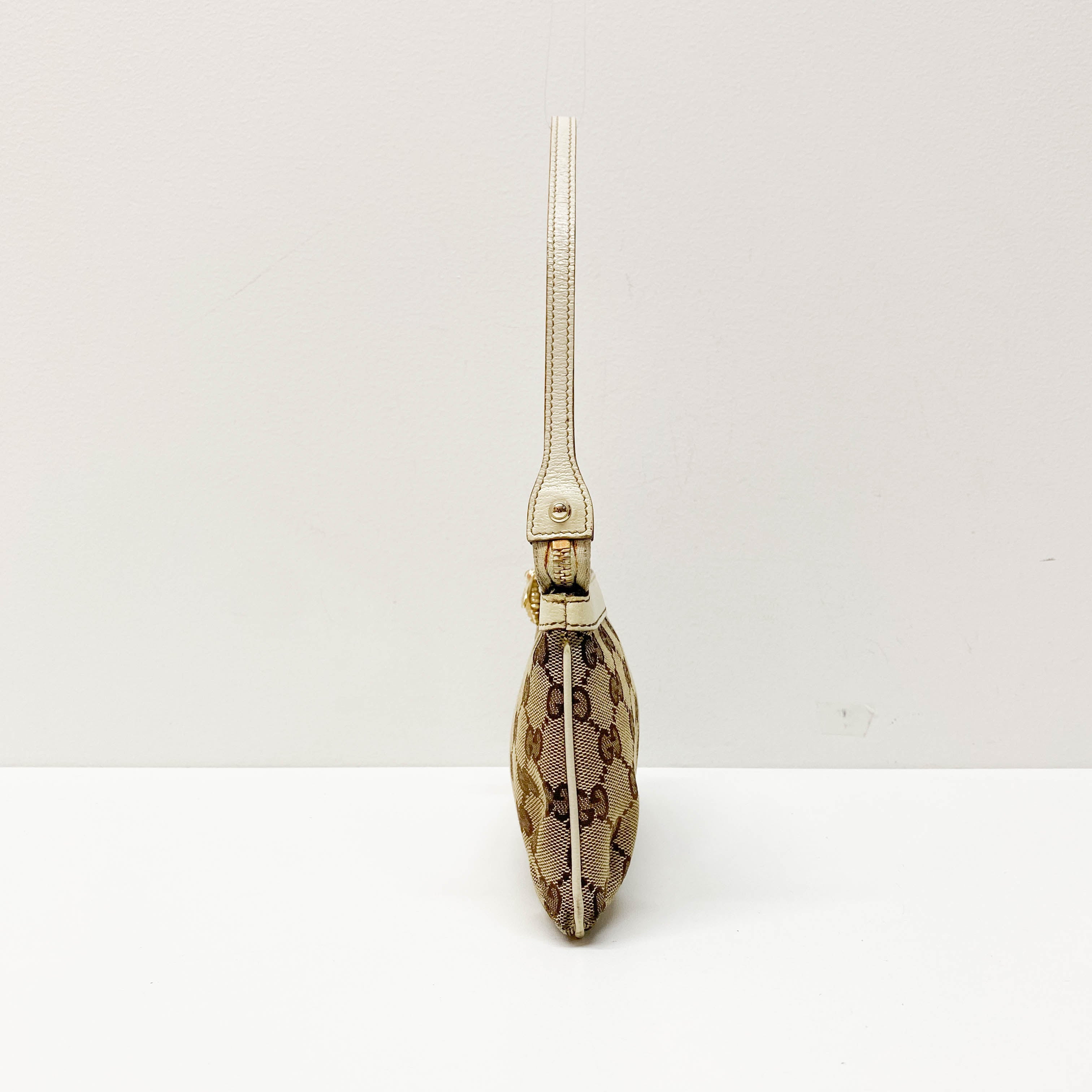 GG Brown GG Pochette Bee Charm Shoulder Bag