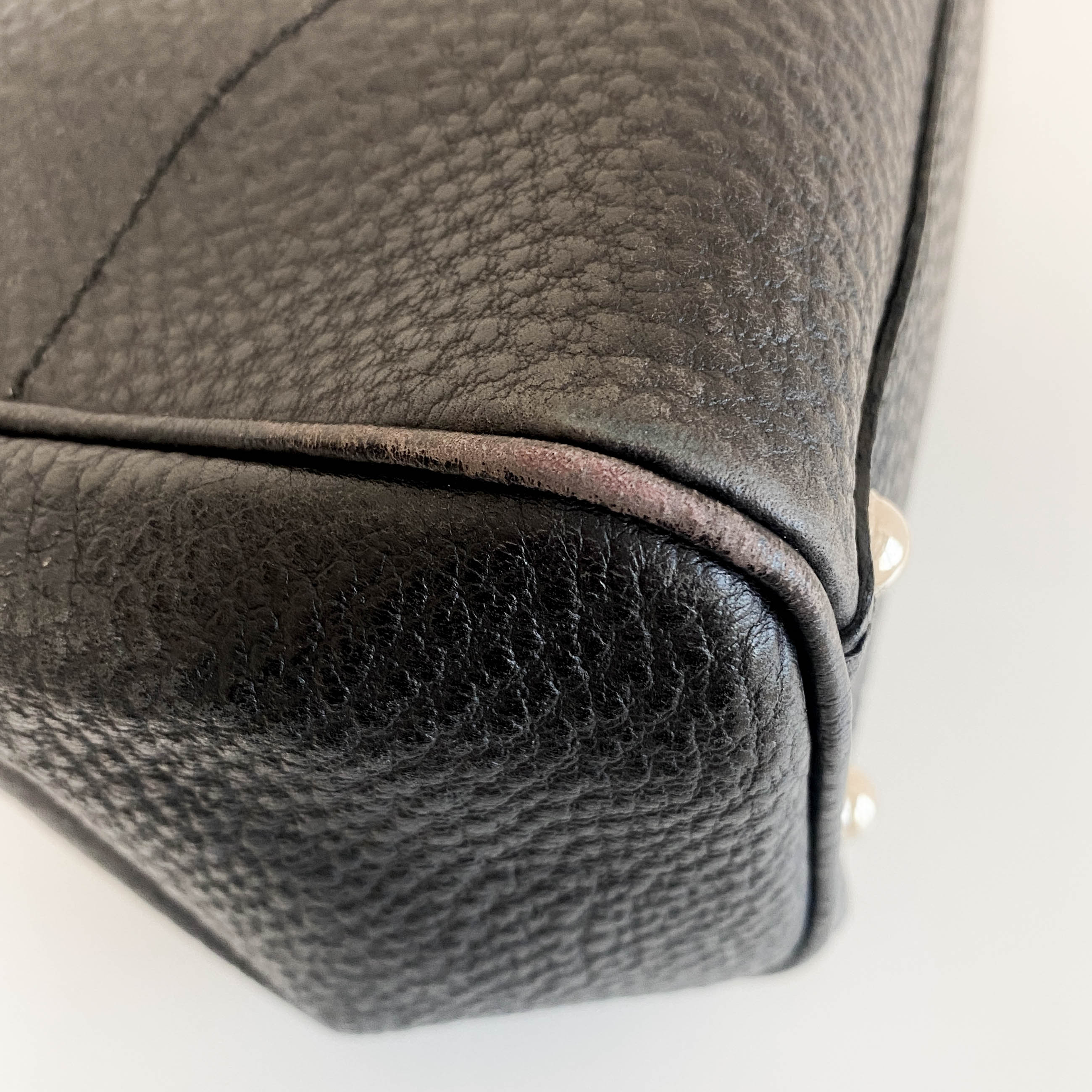 New Jackie Black Leather Shoulder Bag