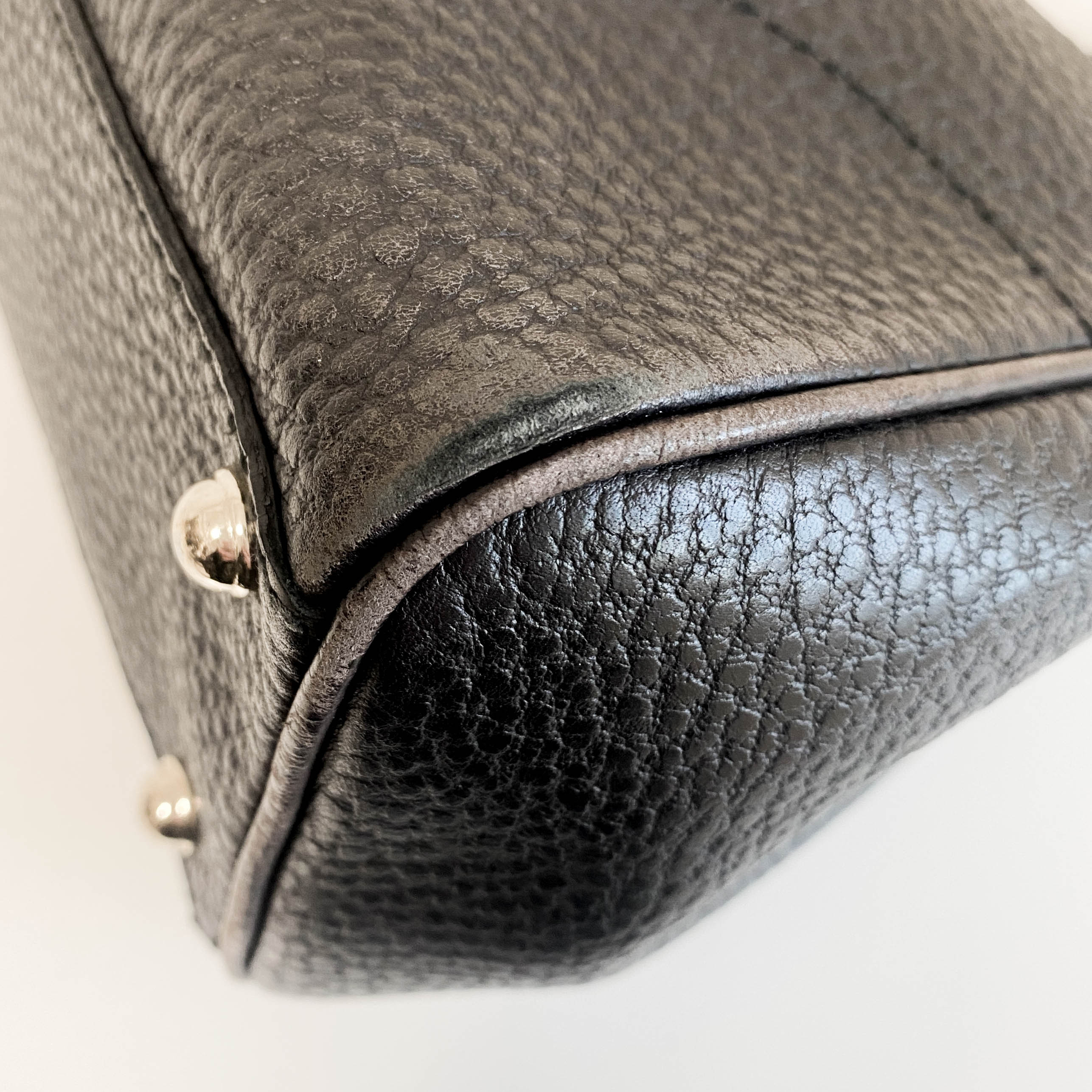 New Jackie Black Leather Shoulder Bag