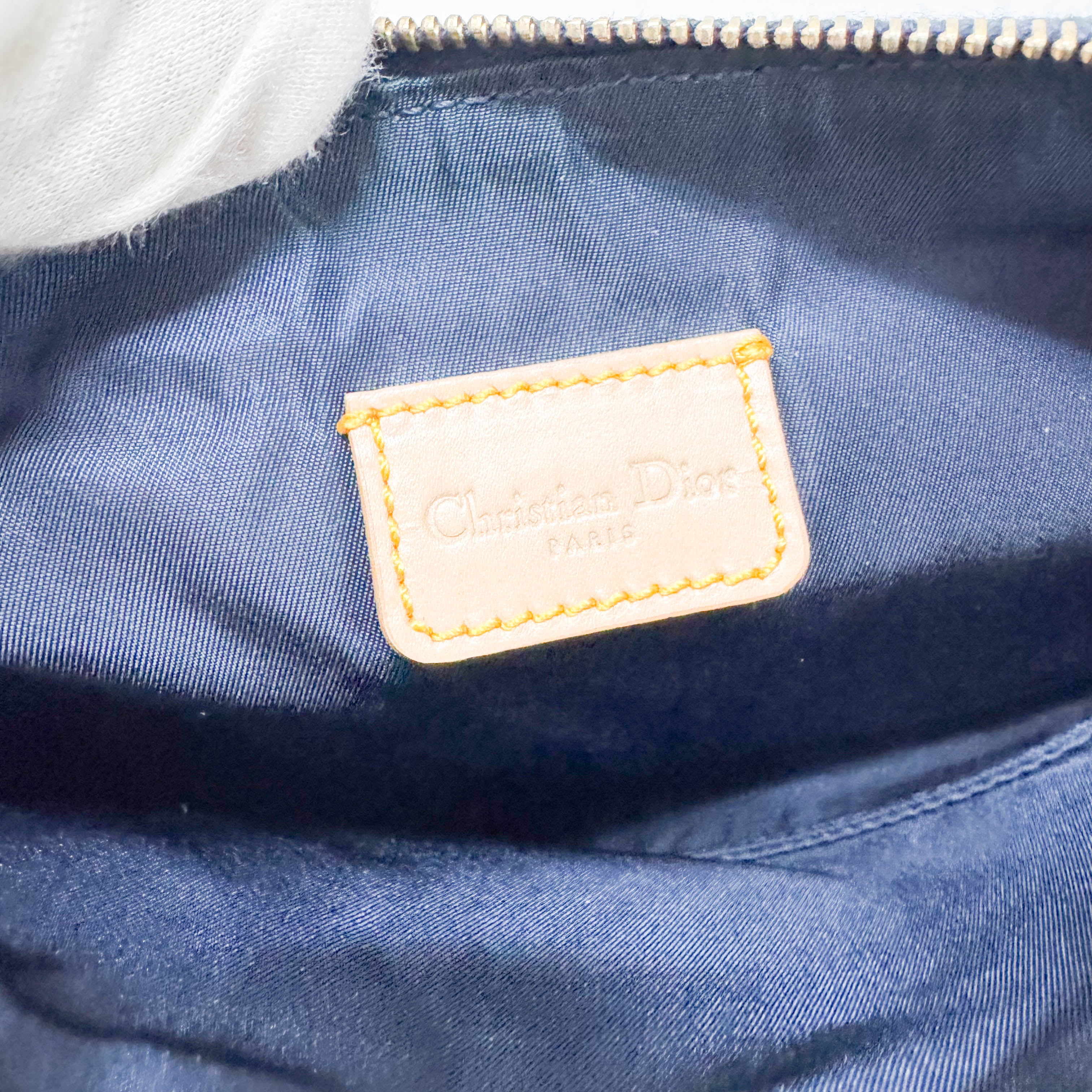 Saddle Blue Denim Shoulder Bag