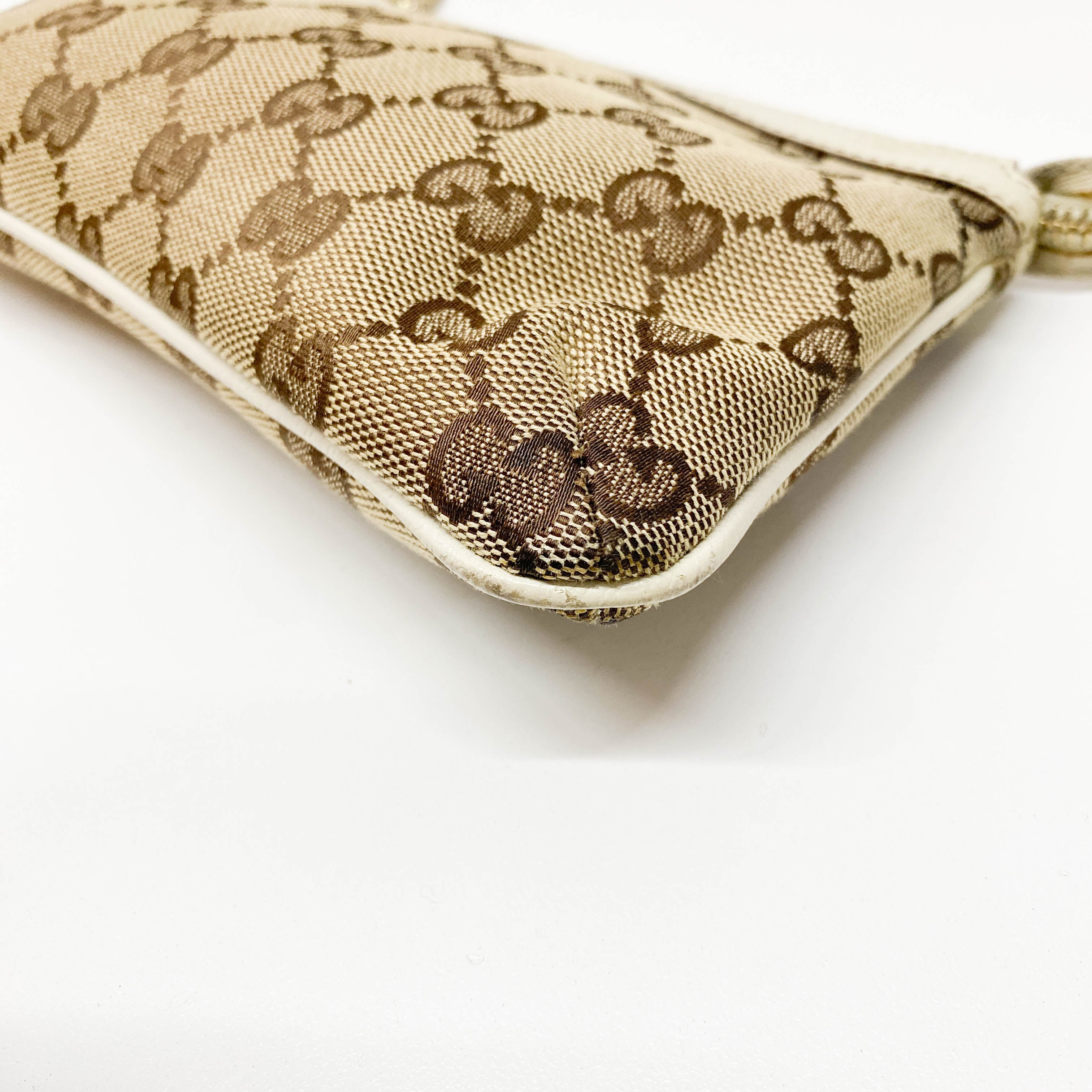 GG Brown GG Pochette Bee Charm Shoulder Bag