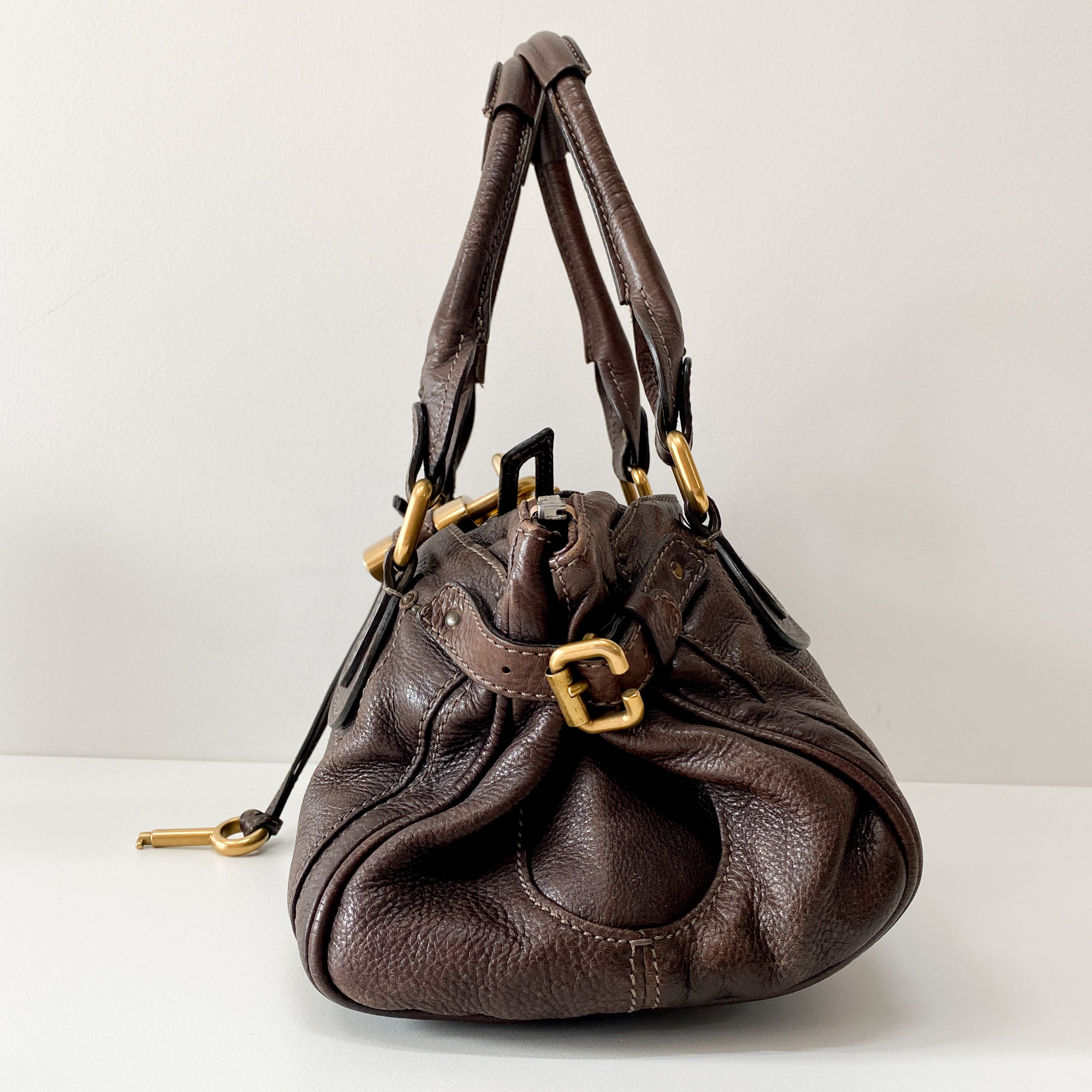 Paddington Brown Leather Shoulder Bag