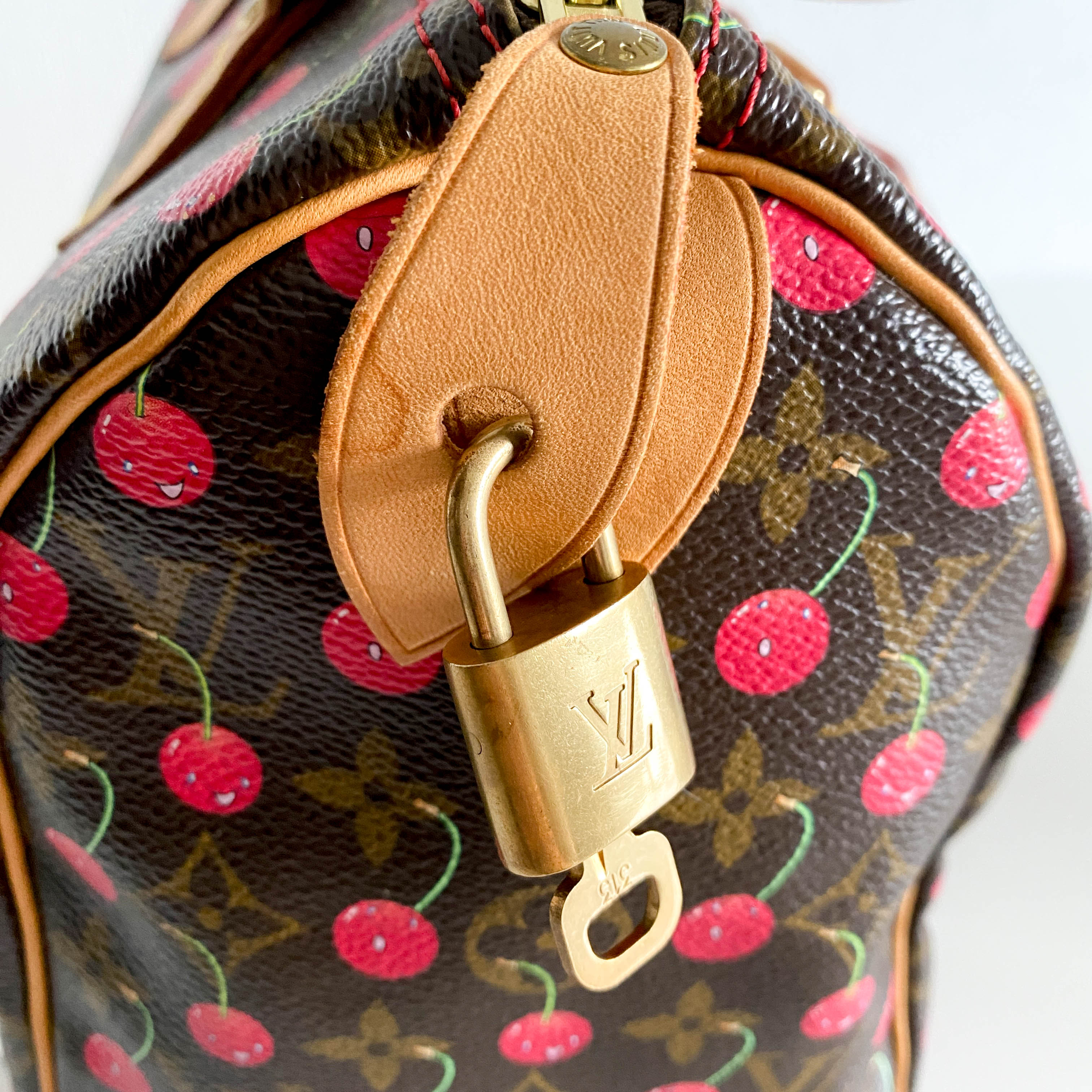 Louis Vuitton x Takashi Murakami Monogram Cherry Speedy 25