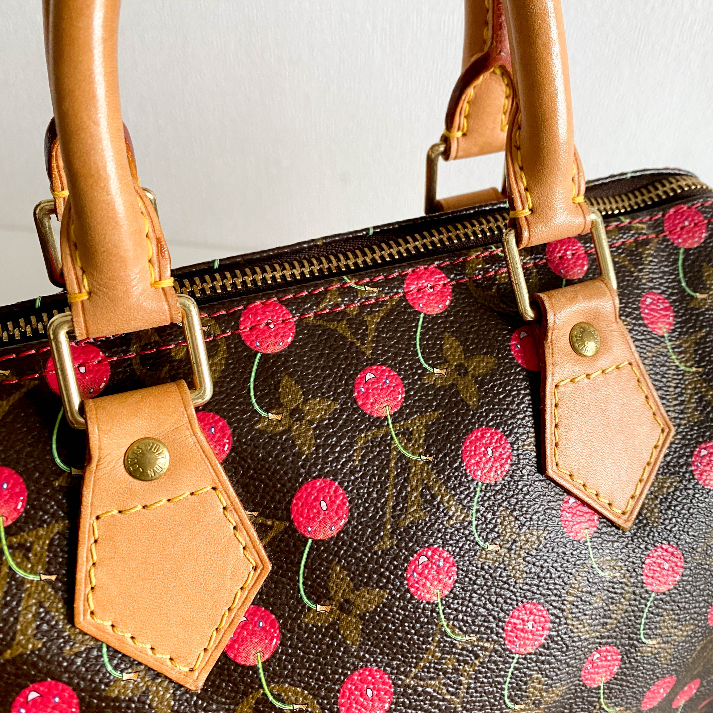 Louis Vuitton x Takashi Murakami Monogram Cherry Speedy 25