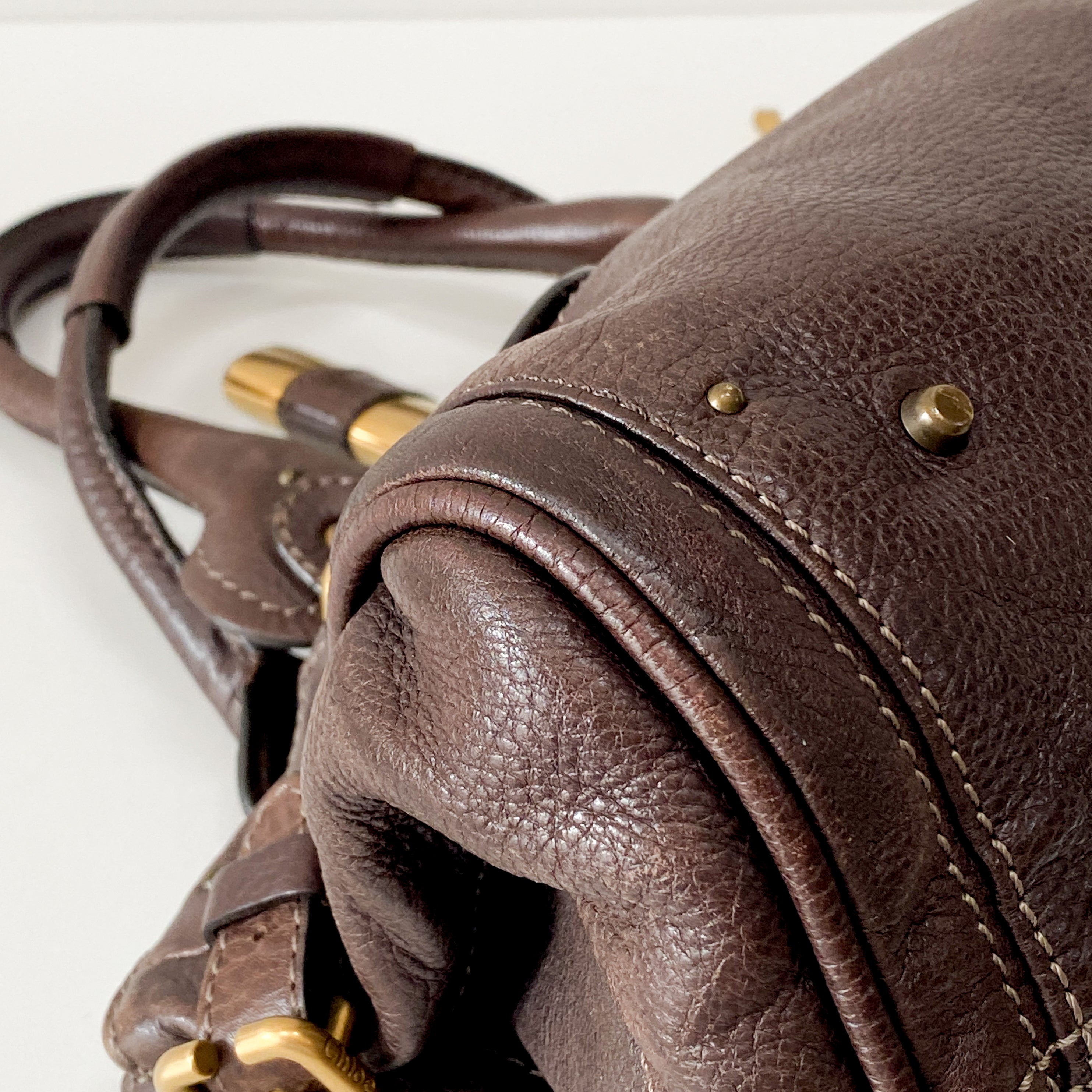 Paddington Brown Leather Shoulder Bag