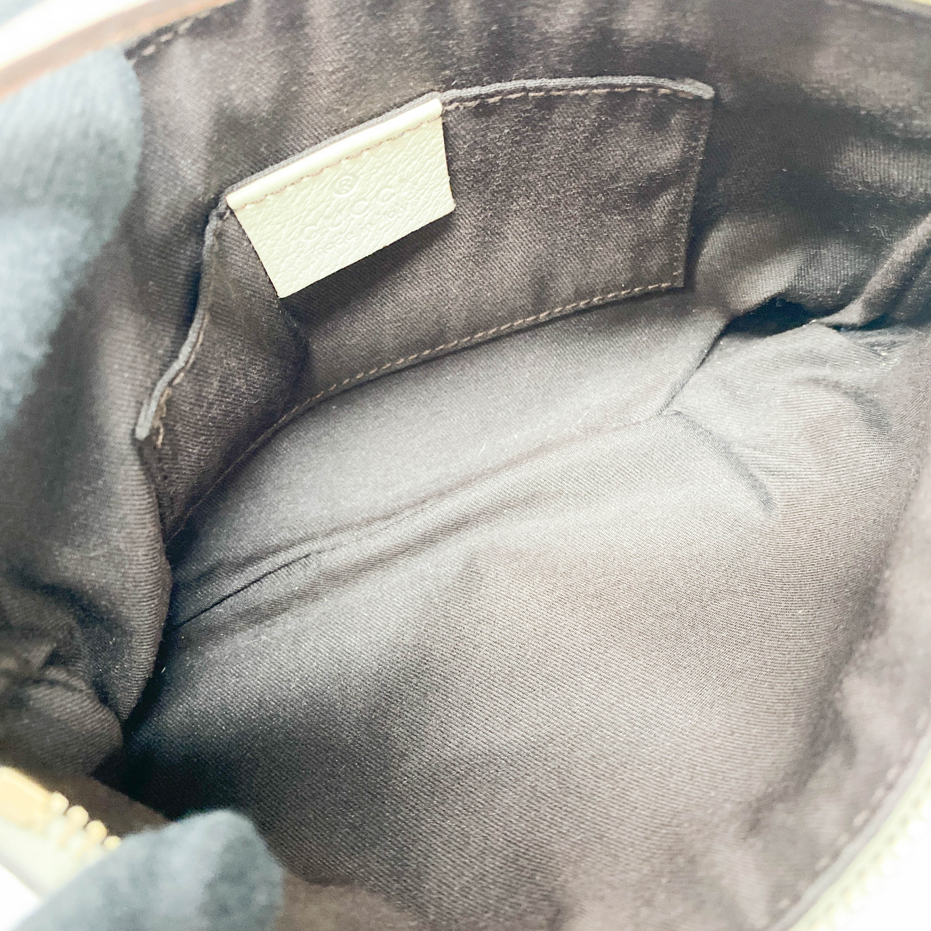 GG Brown GG Pochette Bee Charm Shoulder Bag