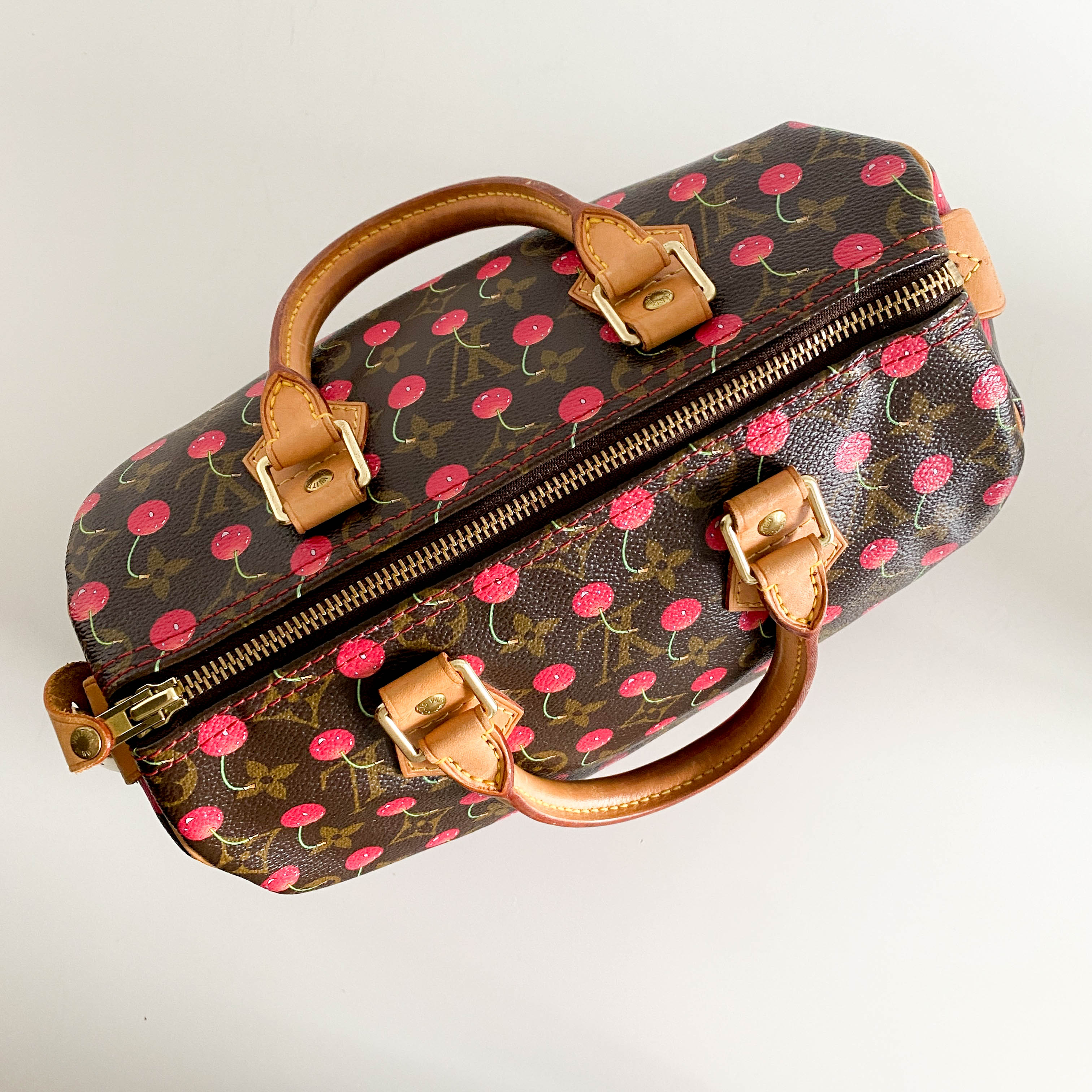 Louis Vuitton x Takashi Murakami Monogram Cherry Speedy 25