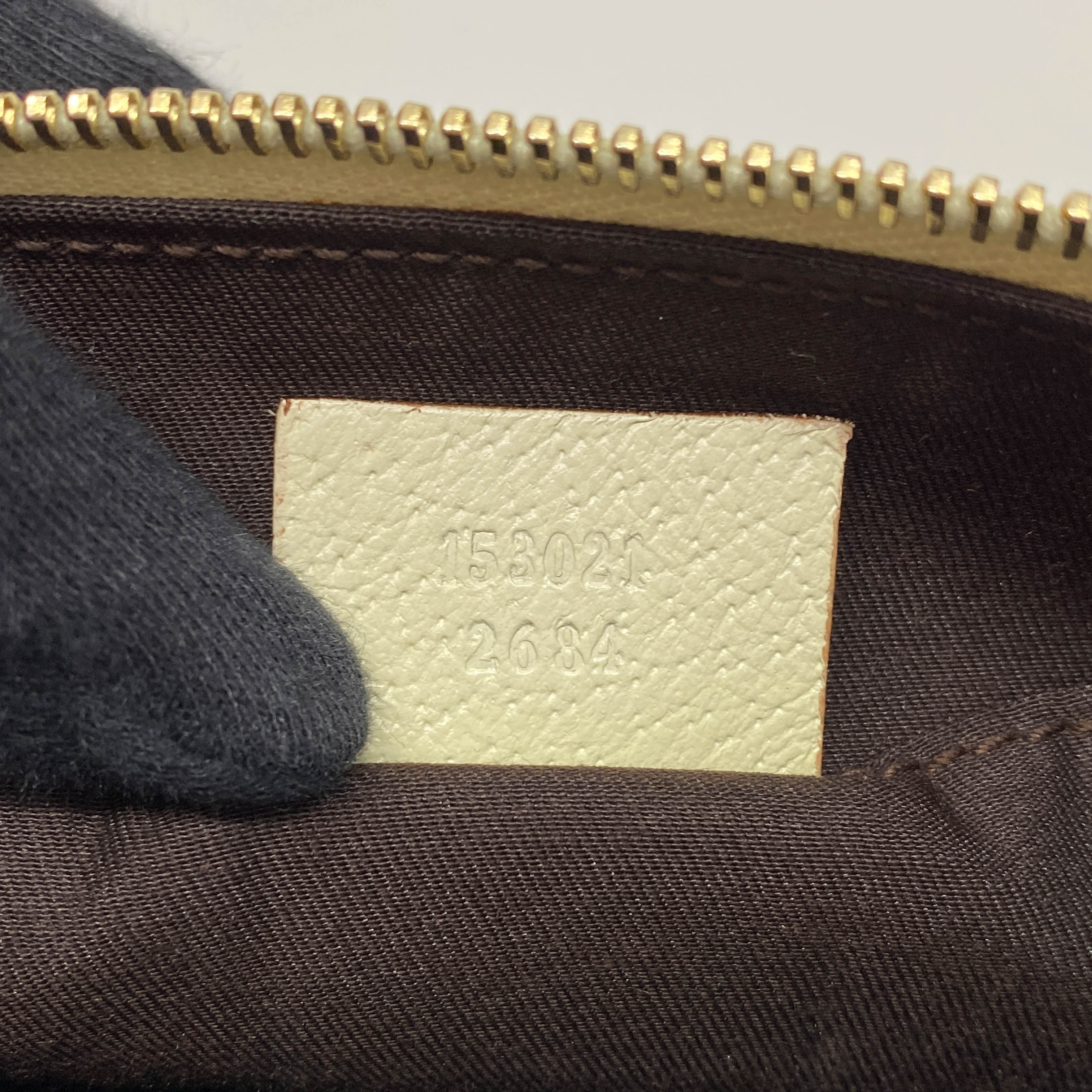 GG Brown GG Pochette Bee Charm Shoulder Bag