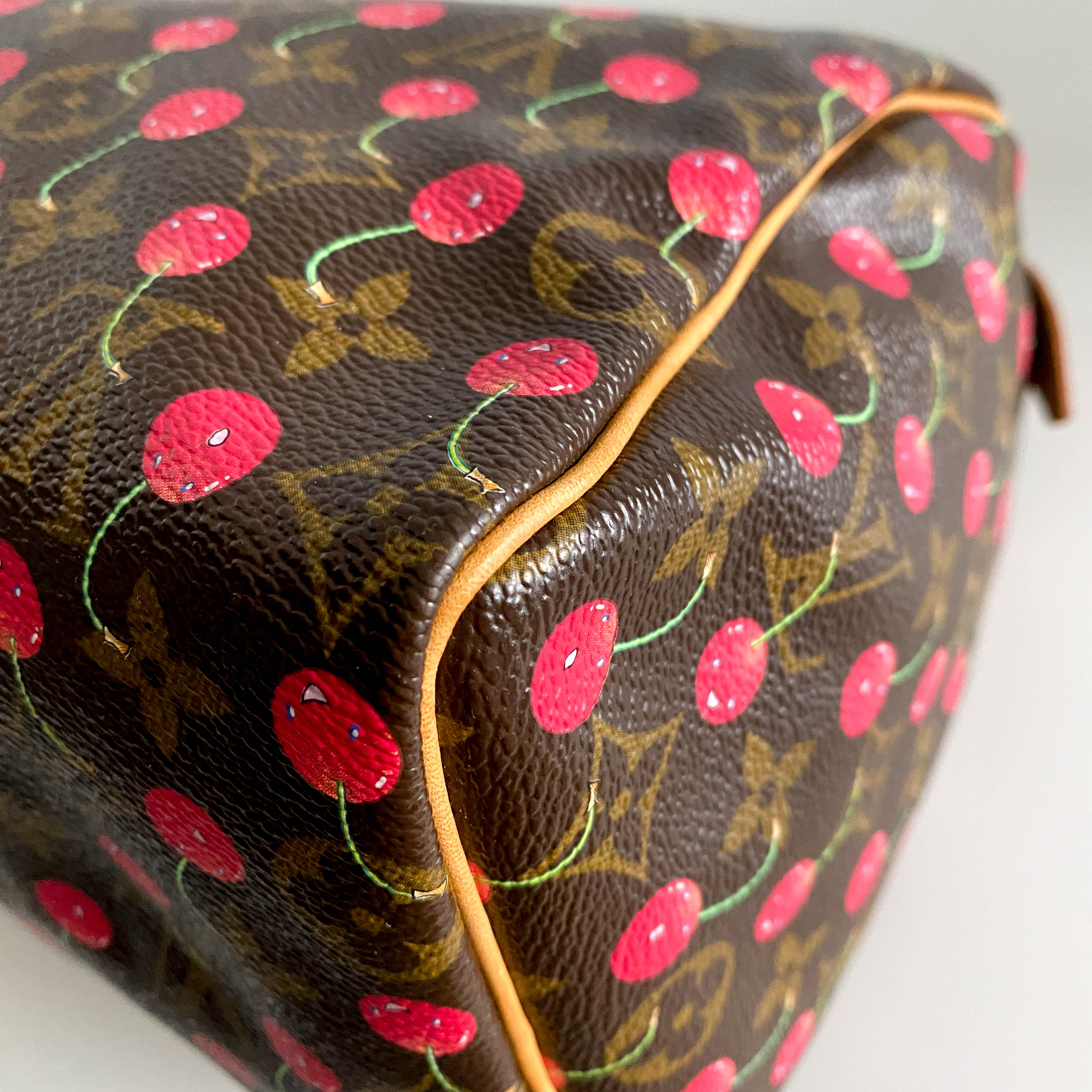 Louis Vuitton x Takashi Murakami Monogram Cherry Speedy 25