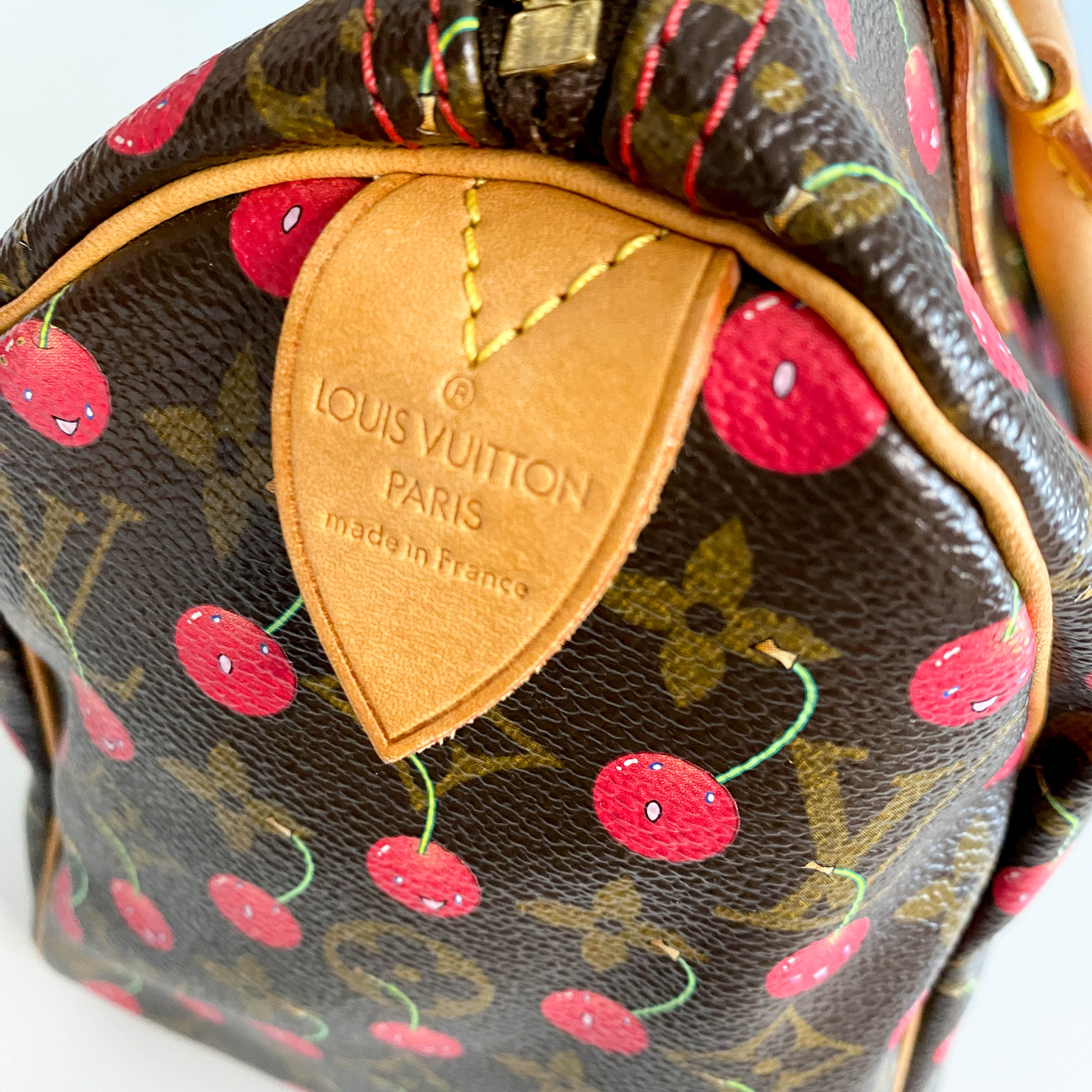Louis Vuitton x Takashi Murakami Monogram Cherry Speedy 25