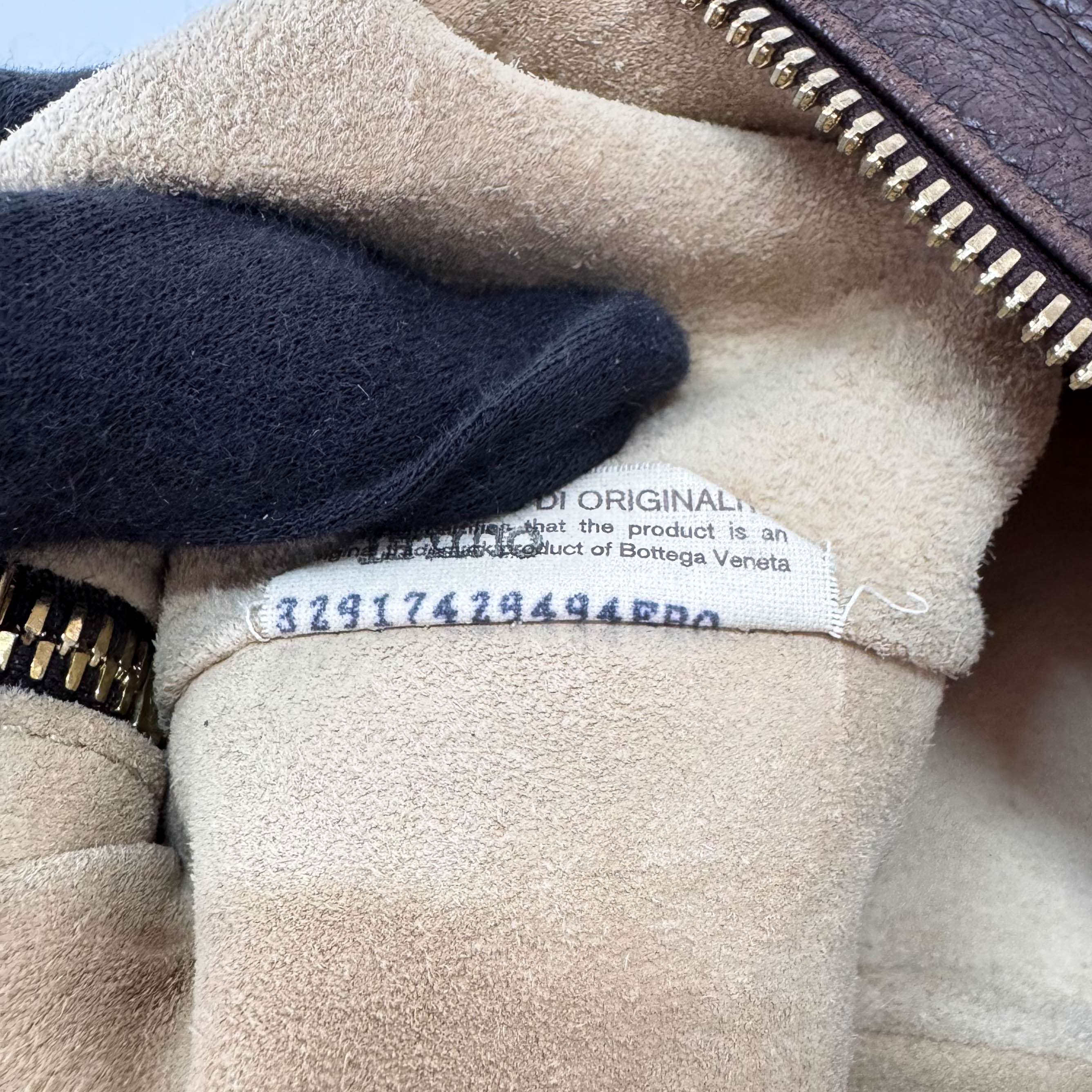 Intrecciato Brown Mini Leather Shoulder Bag