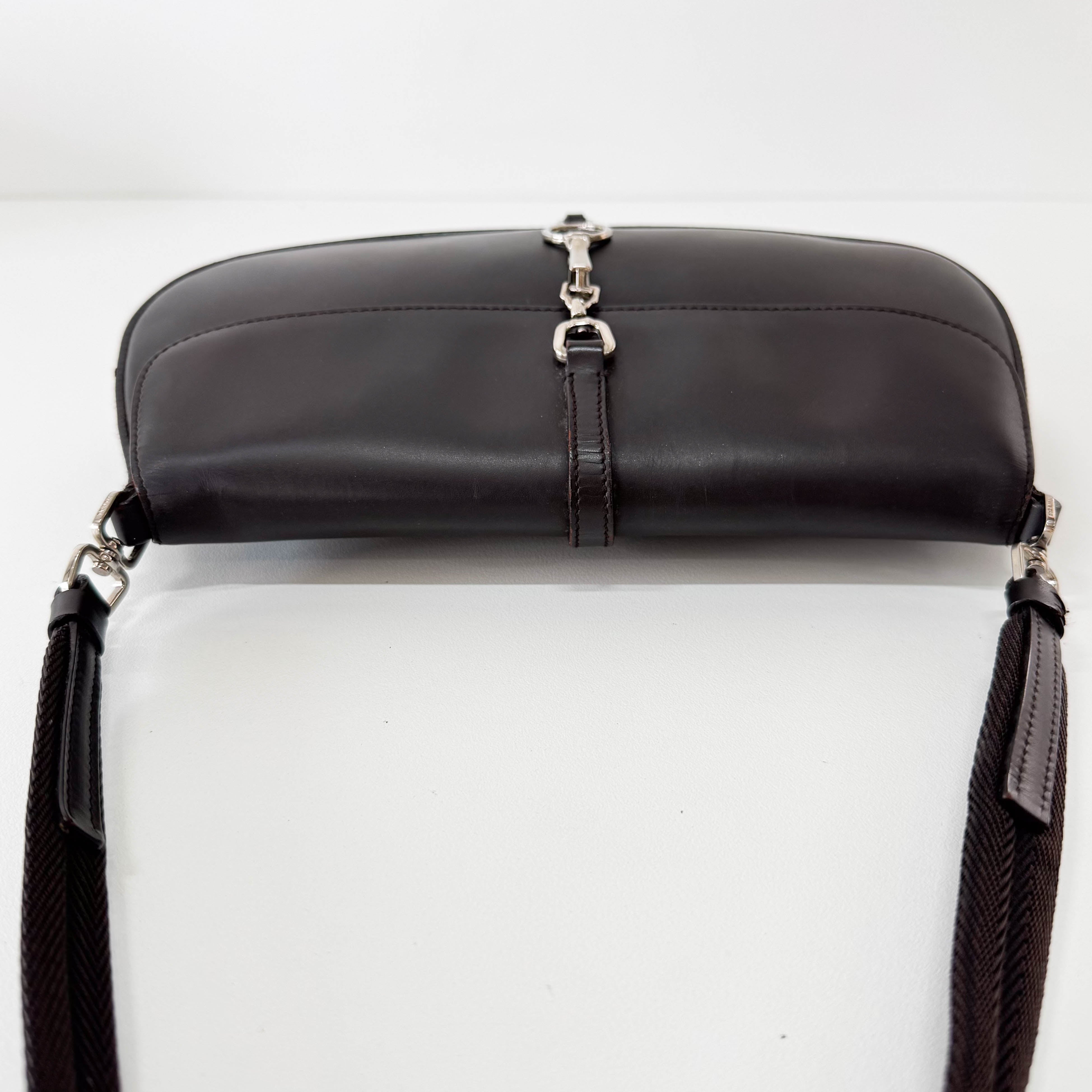 Black Leather Mini Shoulder Bag