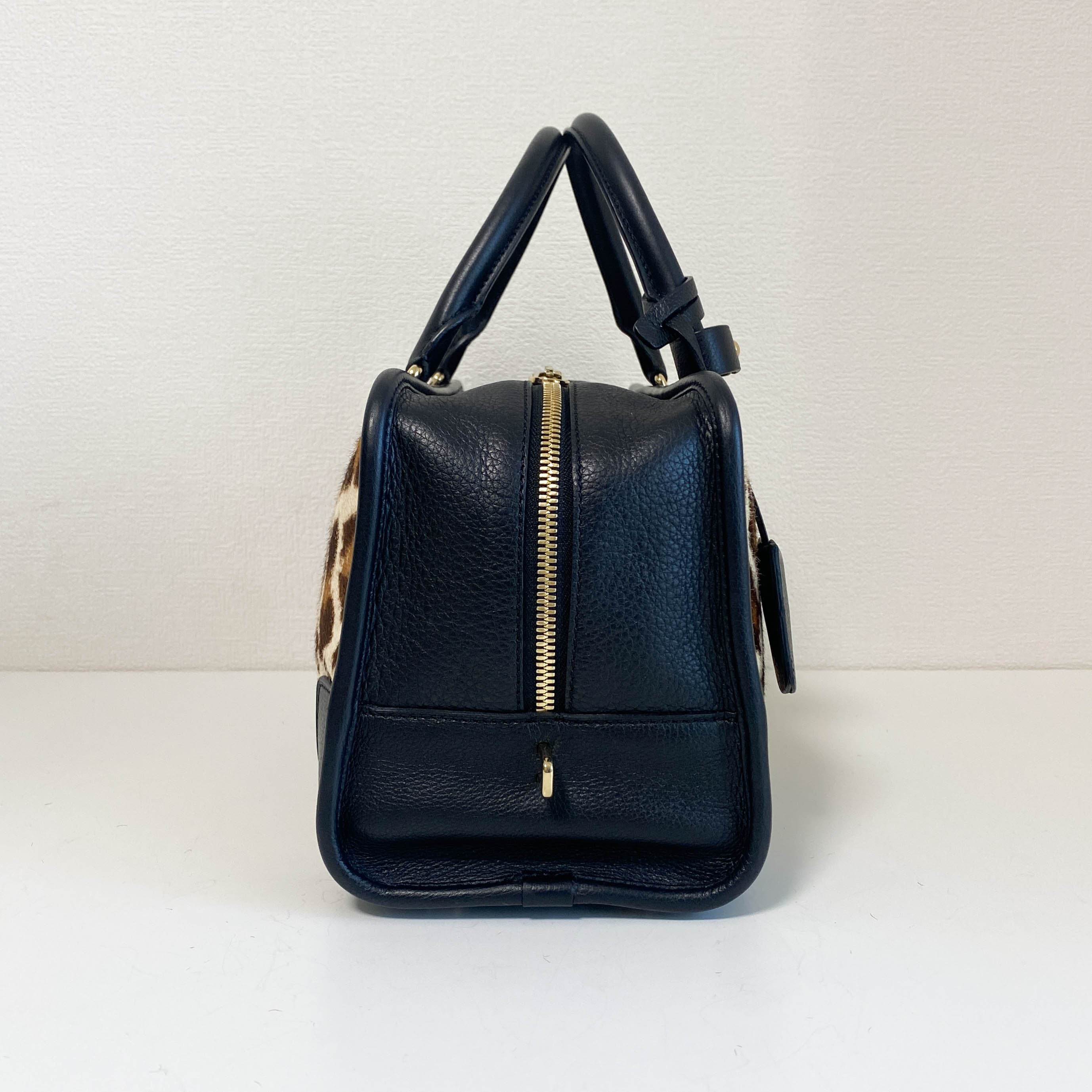 Loewe Amazona 36 Leopard Print Pony Hair Handbag