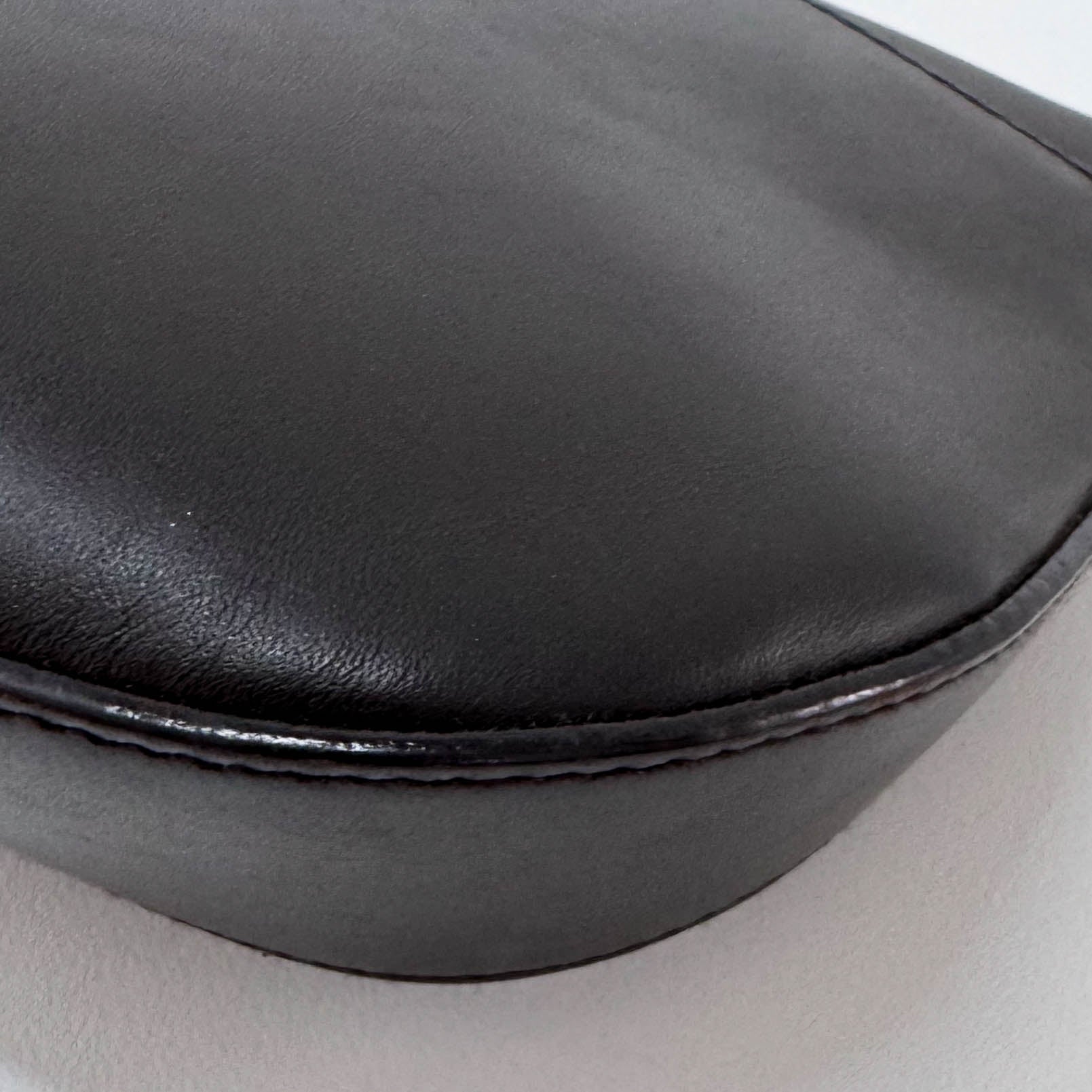 Black Leather Mini Shoulder Bag