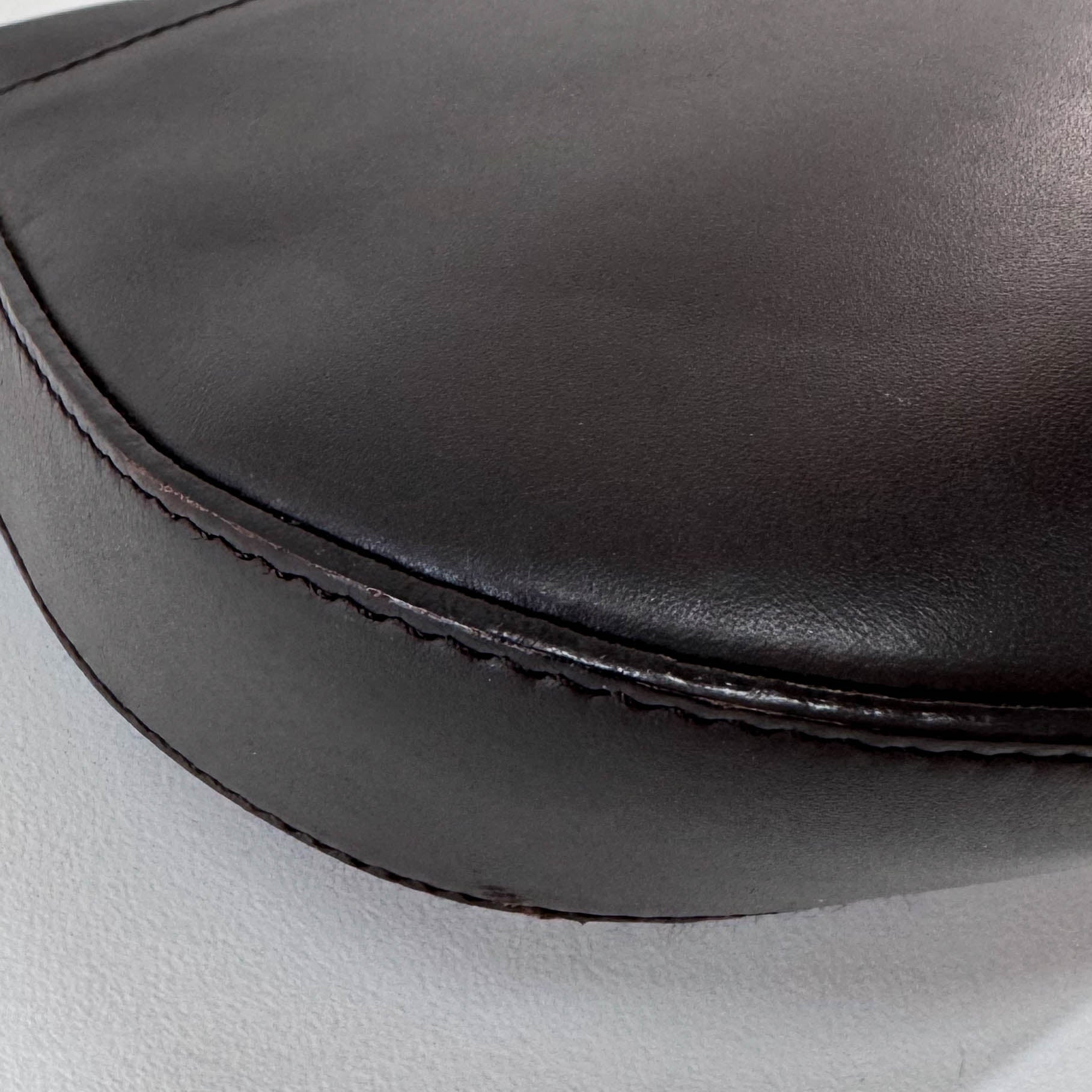 Black Leather Mini Shoulder Bag