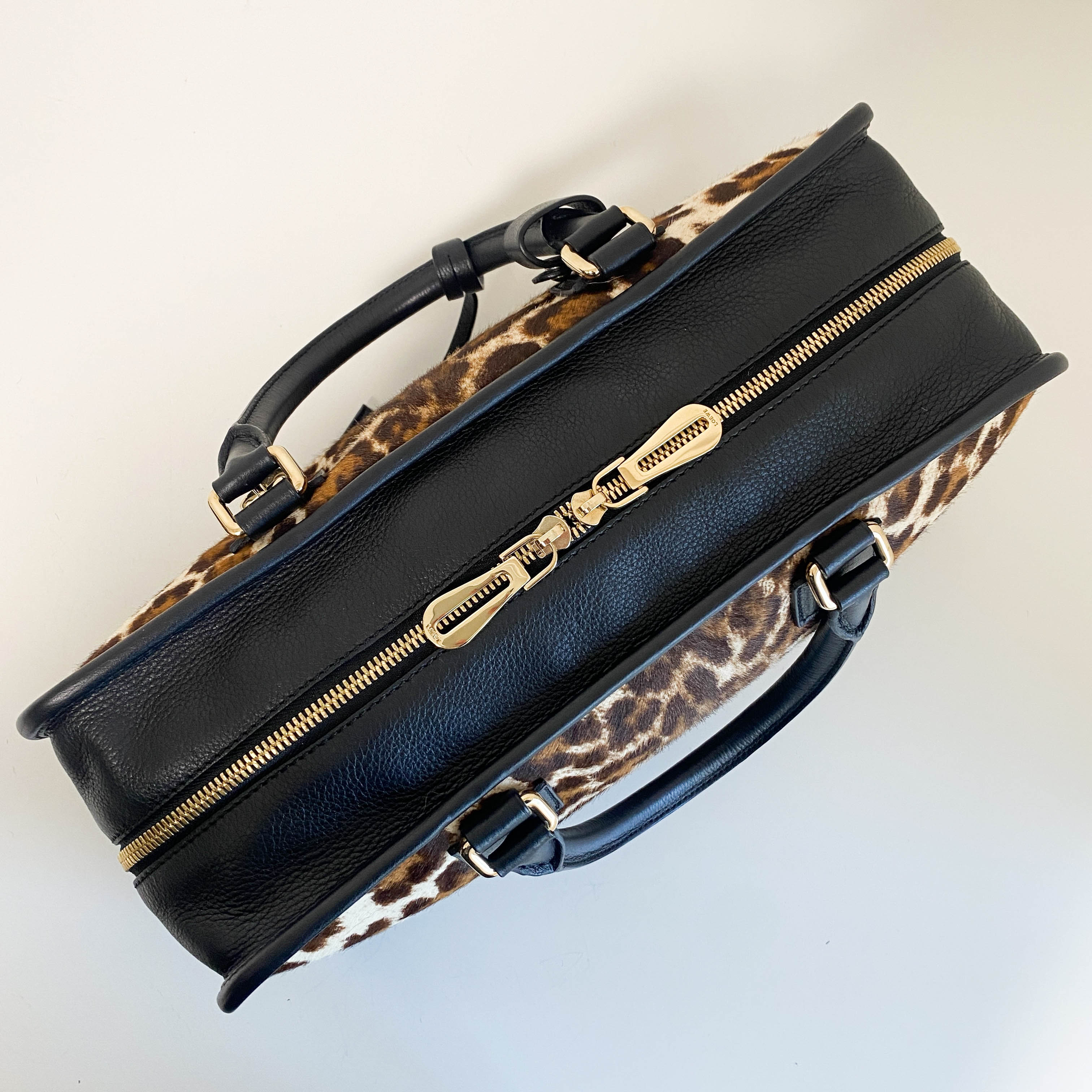 Loewe Amazona 36 Leopard Print Pony Hair Handbag