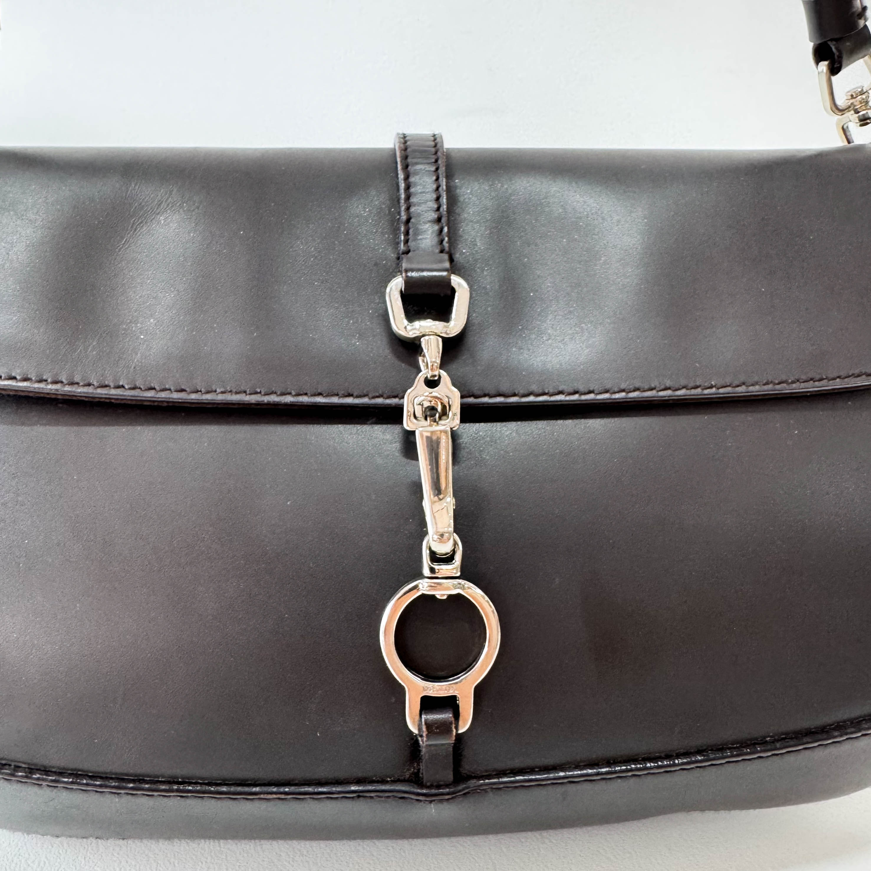 Black Leather Mini Shoulder Bag