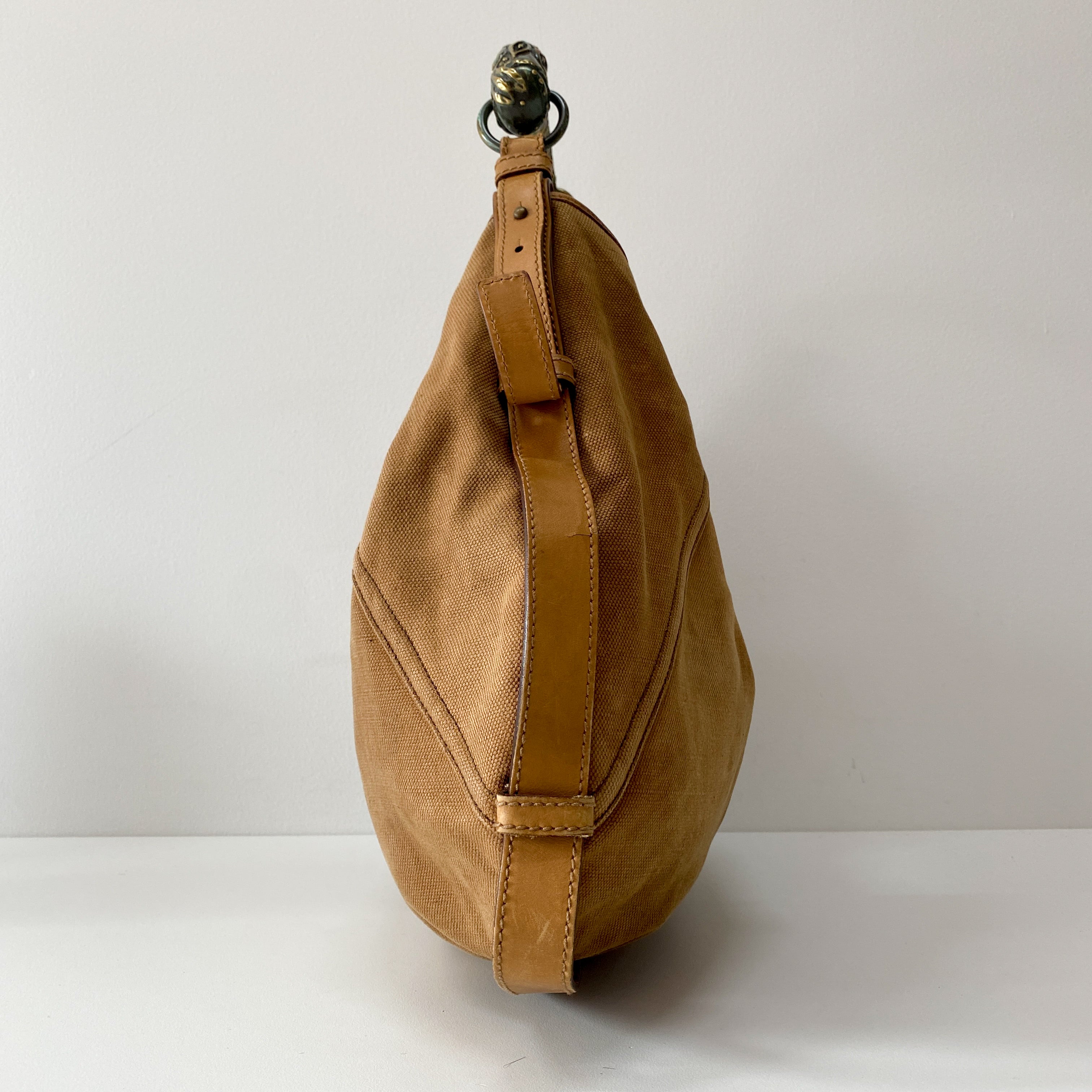 Cotton Canvas Mombasa Arabesque Handle Bag