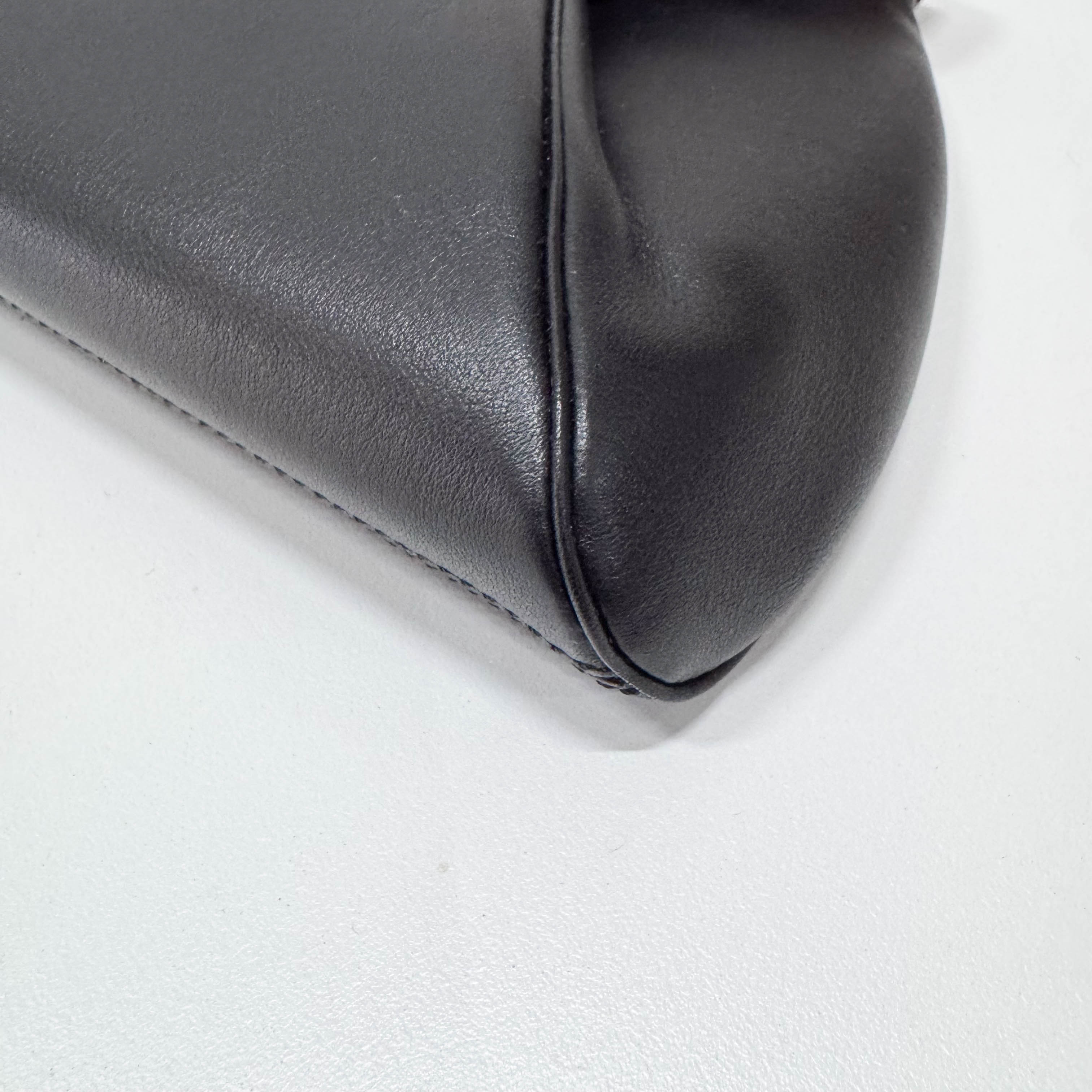 Panthère Black Calfskin Leather Clutch Bag