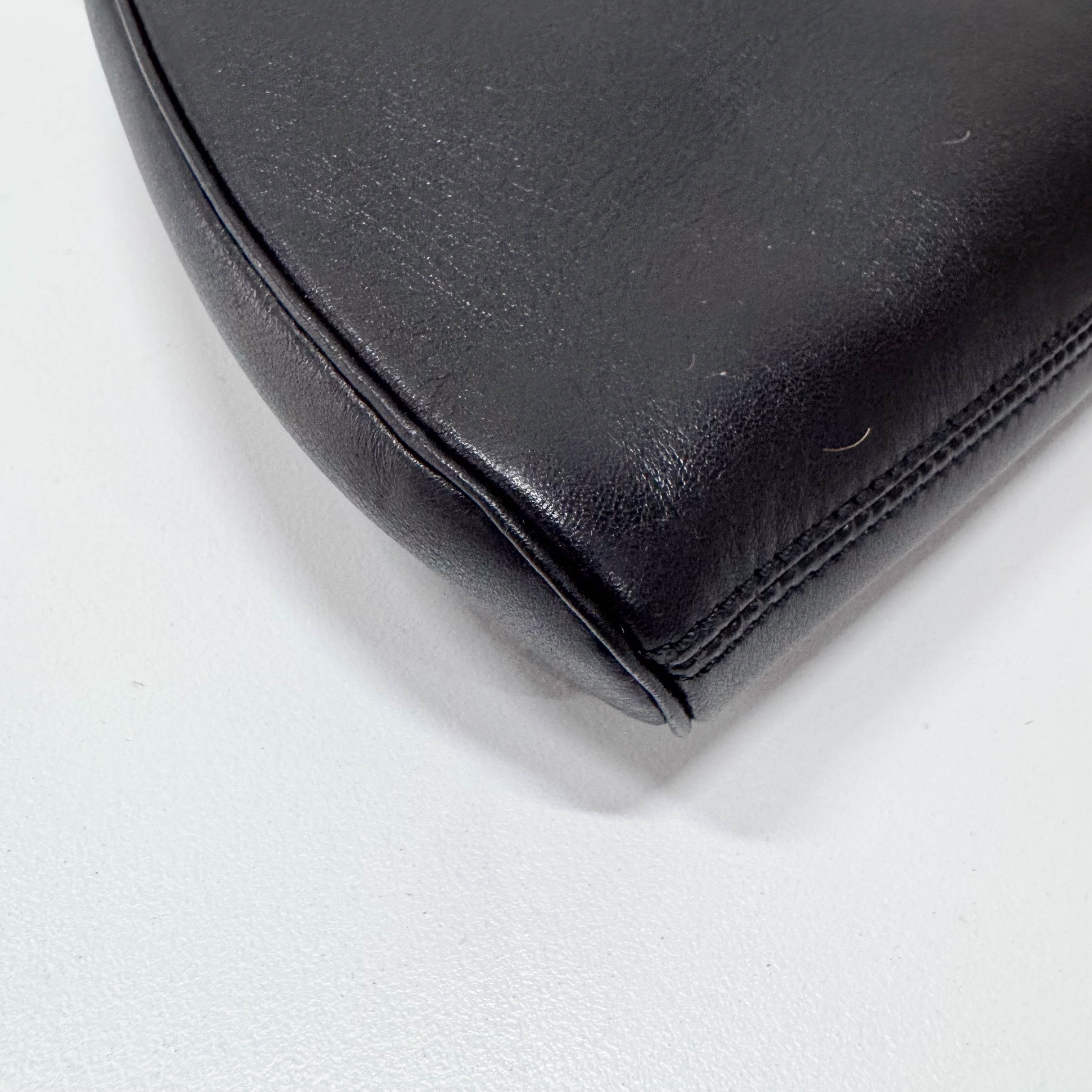 Panthère Black Calfskin Leather Clutch Bag