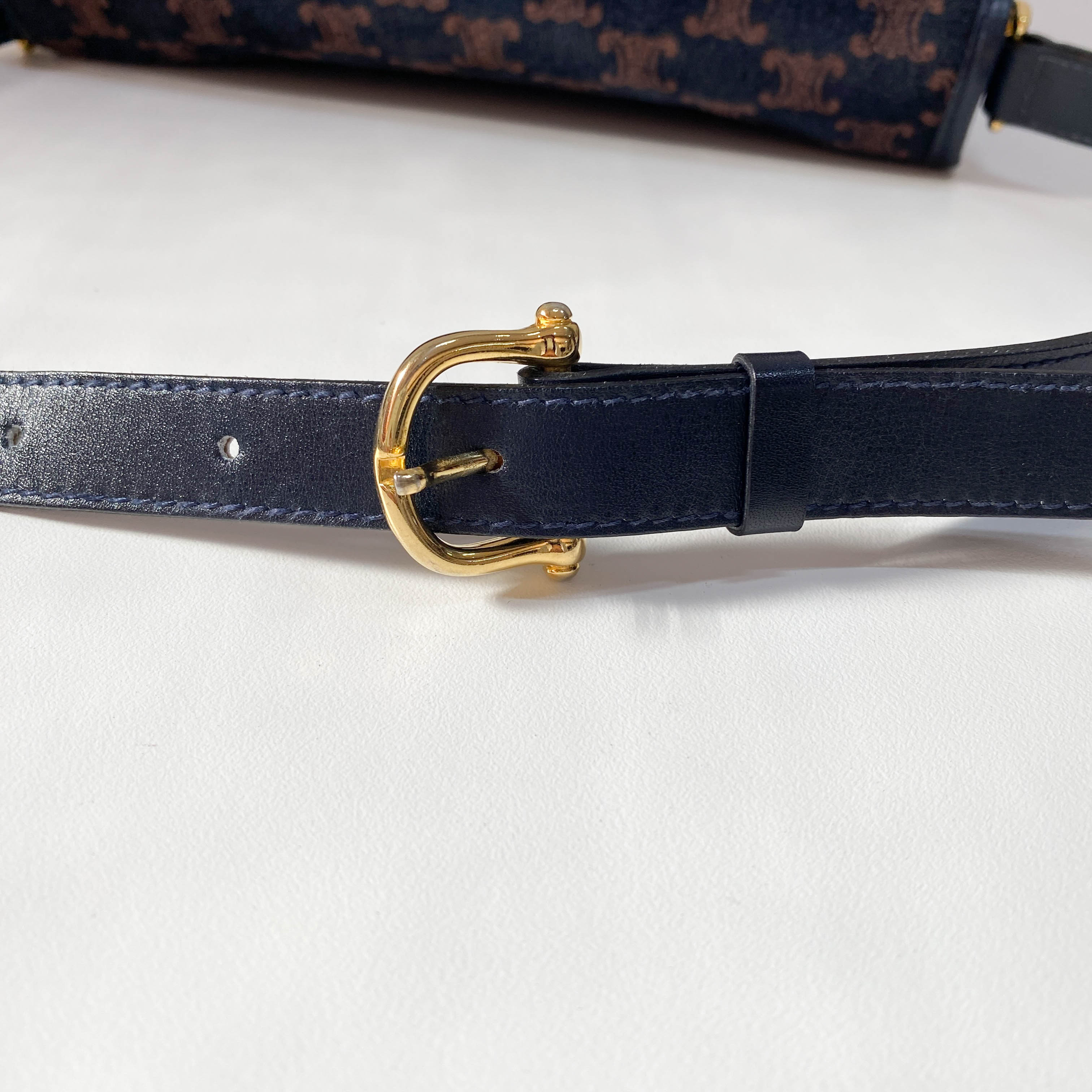 Macadam Black Suede Shoulder Bag