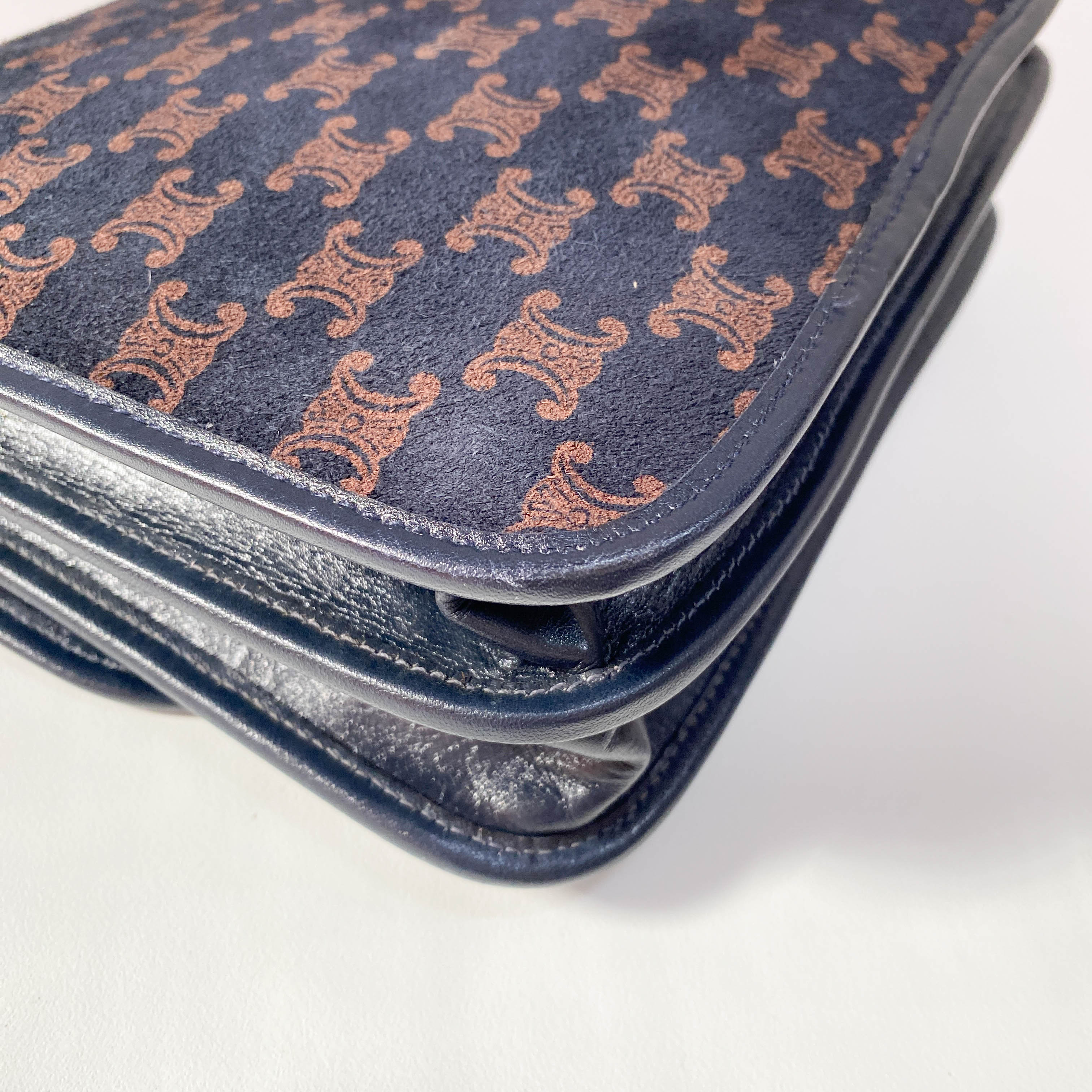 Macadam Black Suede Shoulder Bag