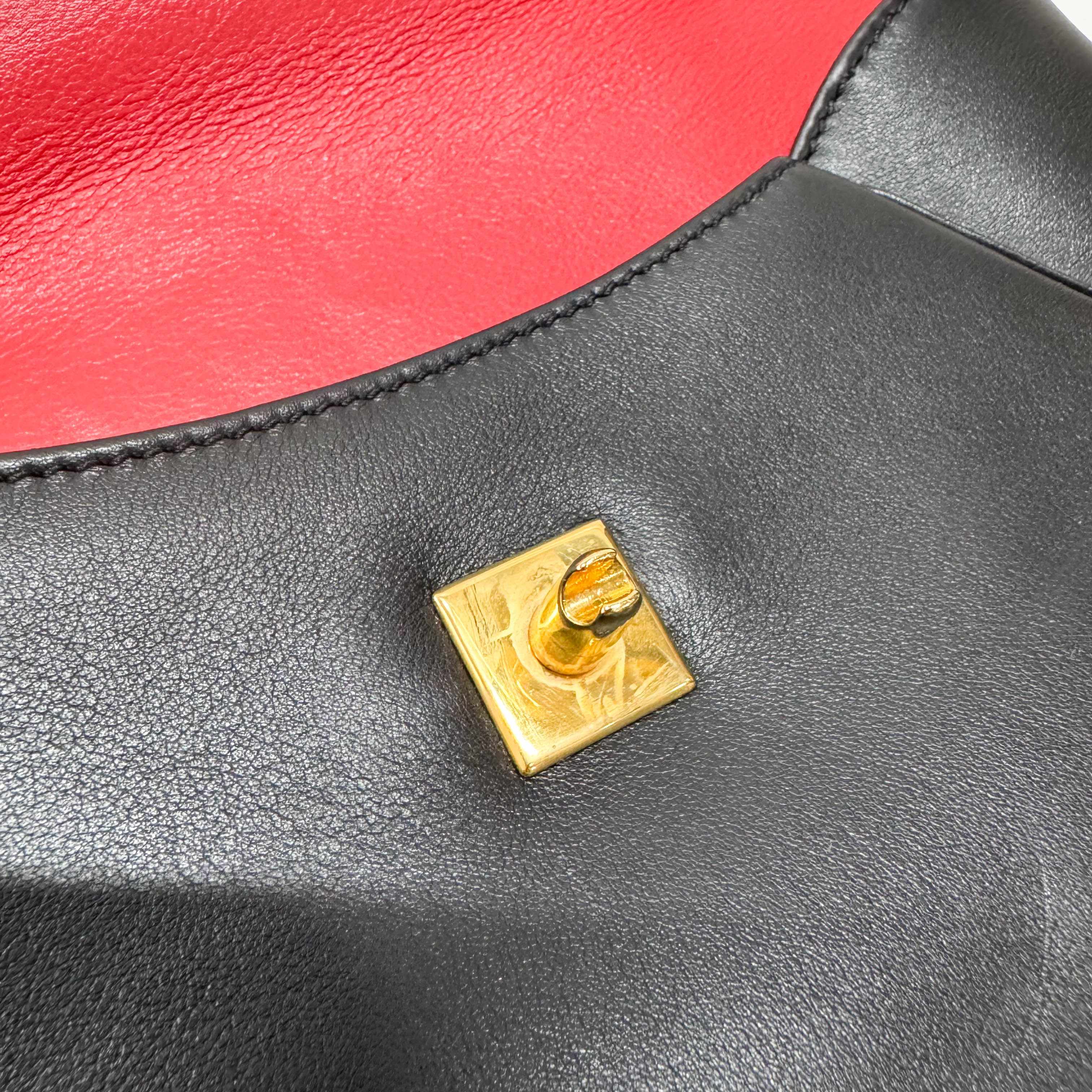 Panthère Black Calfskin Leather Clutch Bag